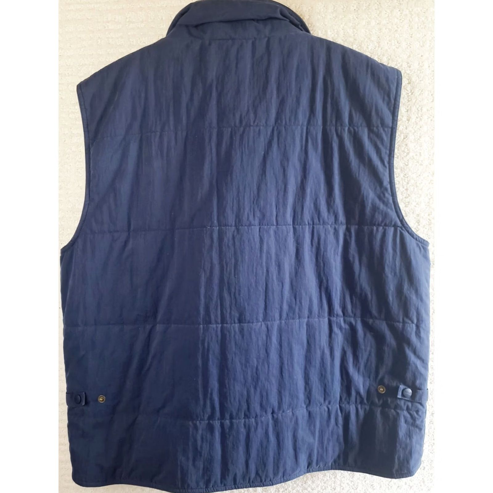 Vintage VINTAGE L.L. Bean Vest Windbreaker Full Zip Blue Green Interior L Mens Regular Size L Reg. Size US L / EU 52-54 / 3 - 6 Thumbnail