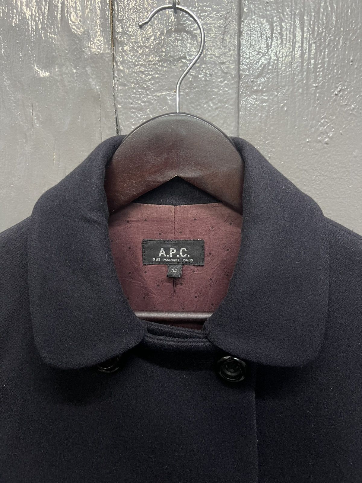 A.P.C. A.P.C Long Coat Double Breast Size XS / US 0-2 / IT 36-38 - 7 Thumbnail