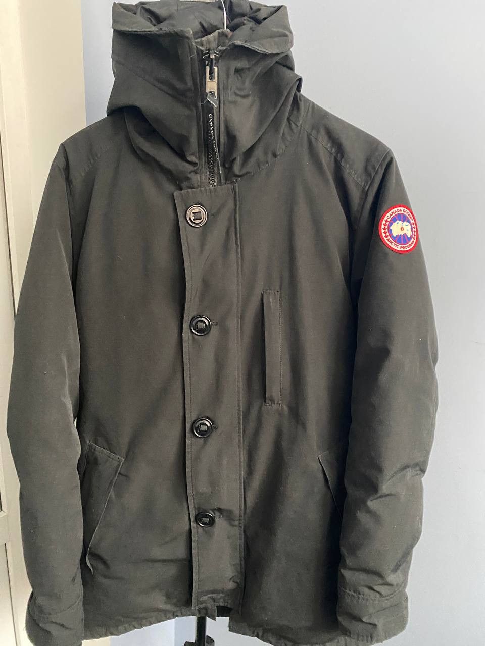 image of Canada Goose Chateau Parka Down Coat in Black, Men's (Size Medium)