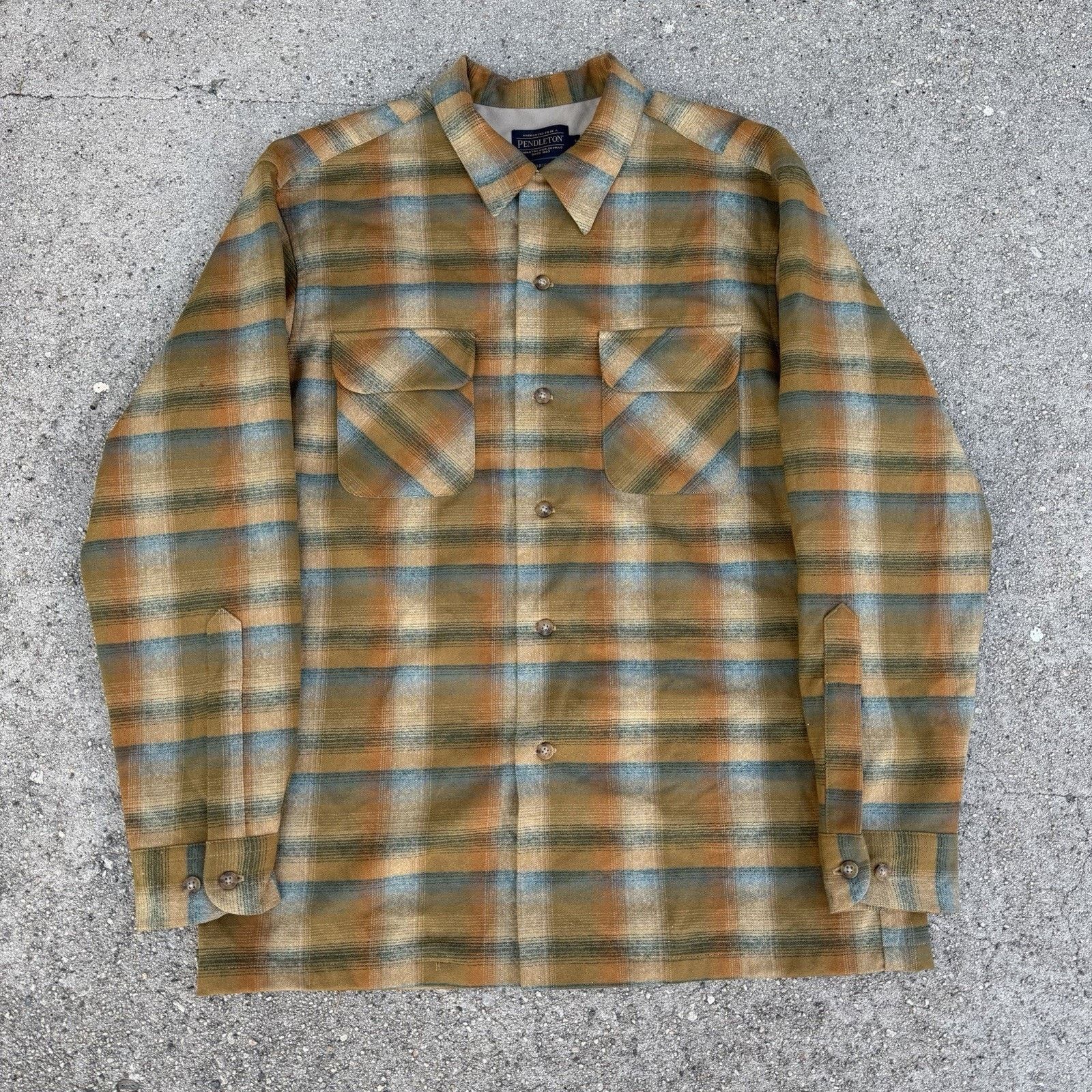 Pendleton Pendleton Original Plaid Wool Board Shirt Sz L Loop Collar Size US L / EU 52-54 / 3 - 2 Thumbnail
