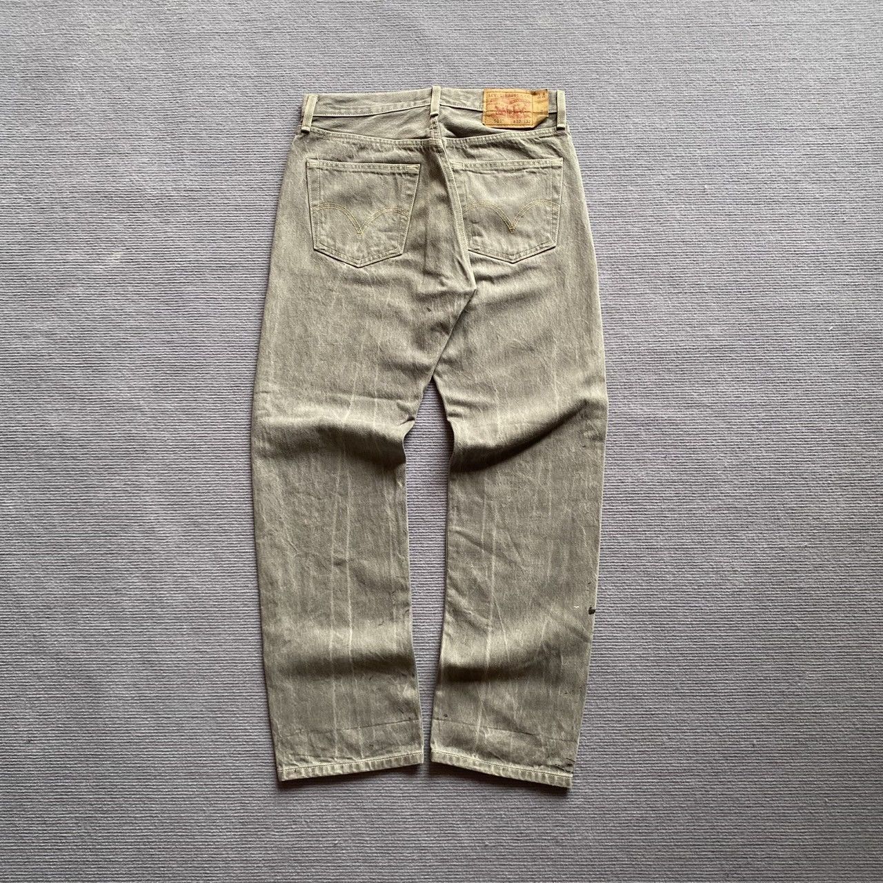 Levi's × Vintage 32x29 Crazy Vintage Faded Levi’s Jeans Size US 32 / EU 48 - 4 Thumbnail