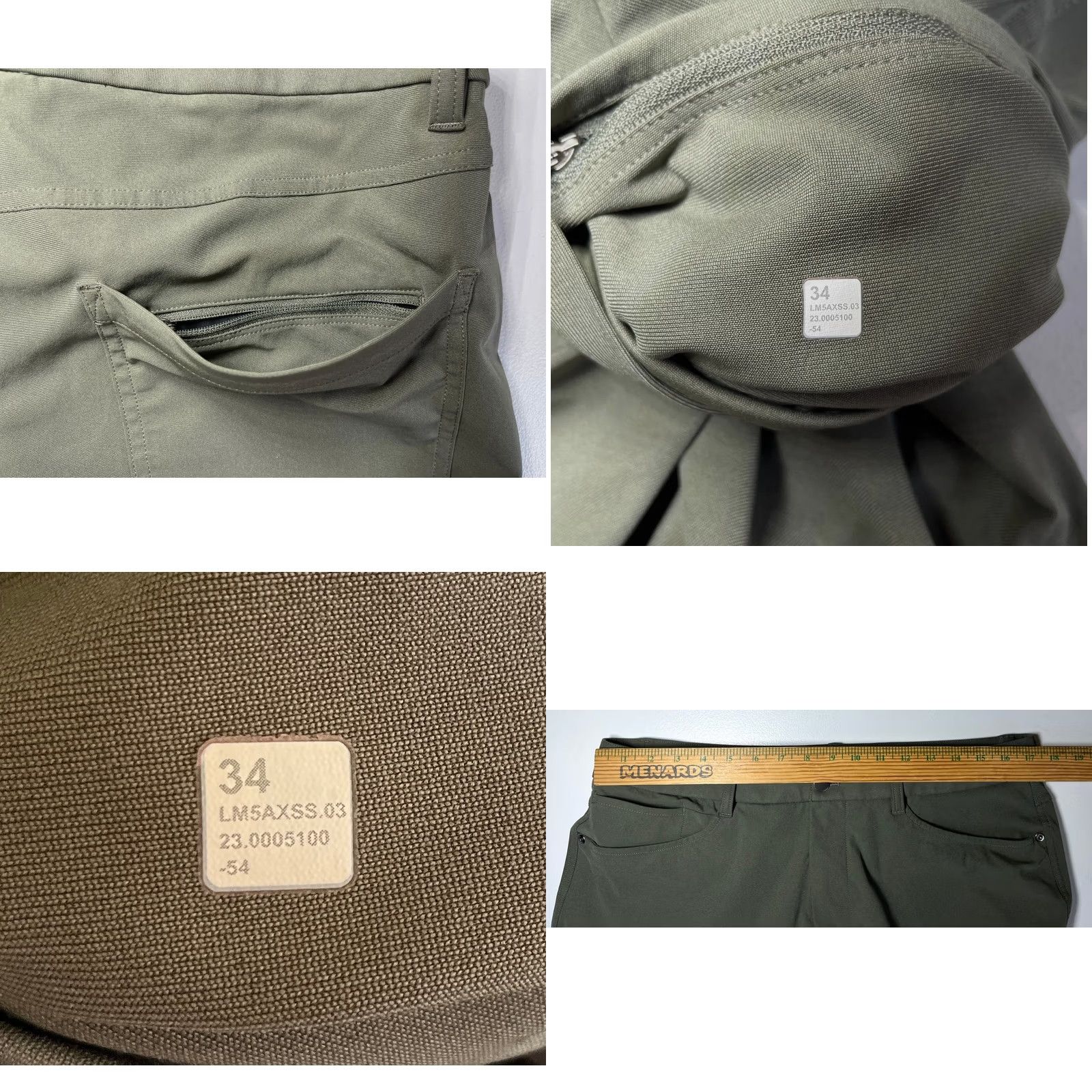 Lululemon Lululemon ABC 5-Pocket Pants Warpstreme LM5AXSS Green 34 Men’s Casual Chino Straight Pant Fathers Day, City, Preppy Size US 34 / EU 50 - 8 Thumbnail