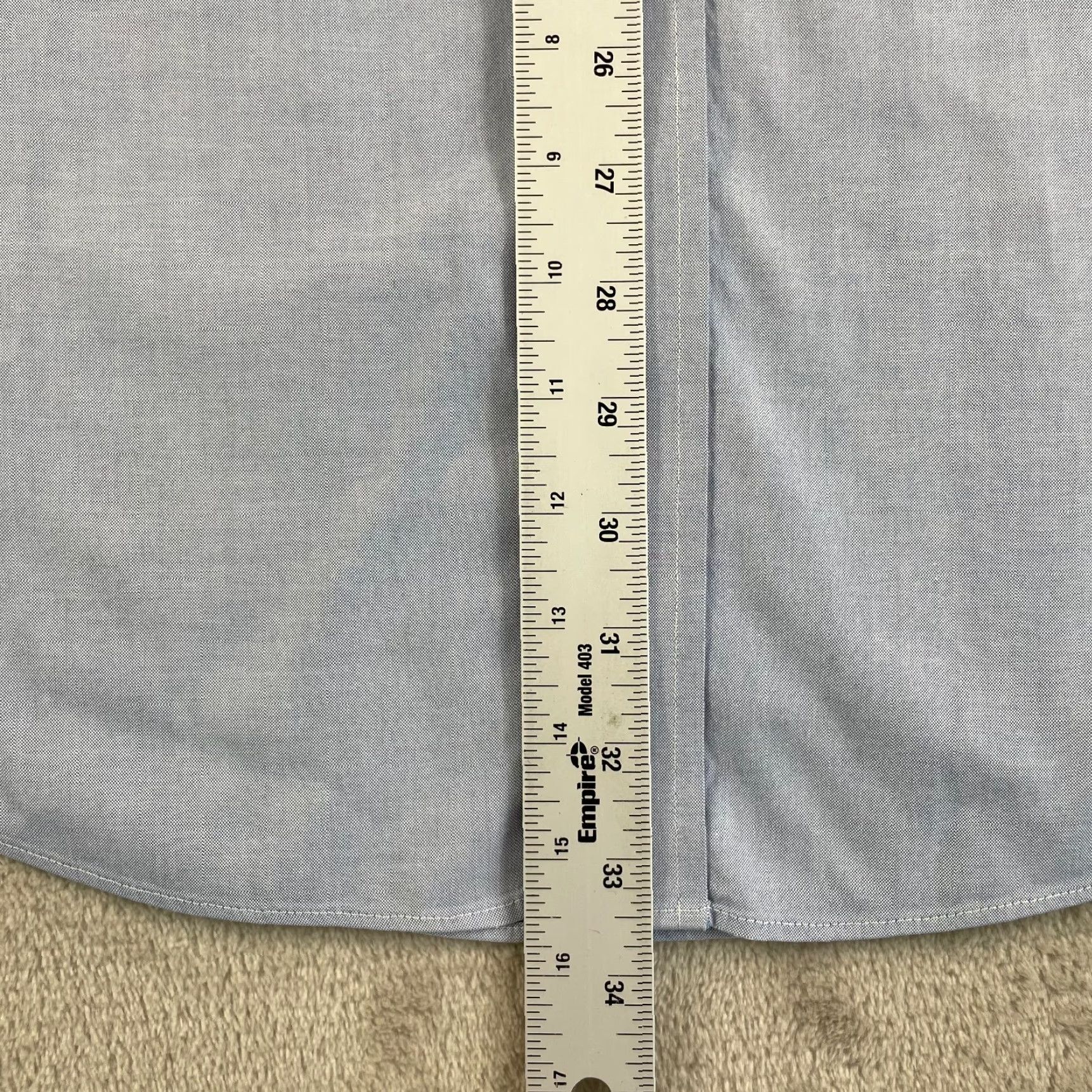 Brooks Brothers Brooks Brothers Dress Shirt Men 17.5 Non-Iron Classic Fit Long Sleeve Pocket Blue 90s Classic Designer Preppy Mens Size 48R - 6 Thumbnail