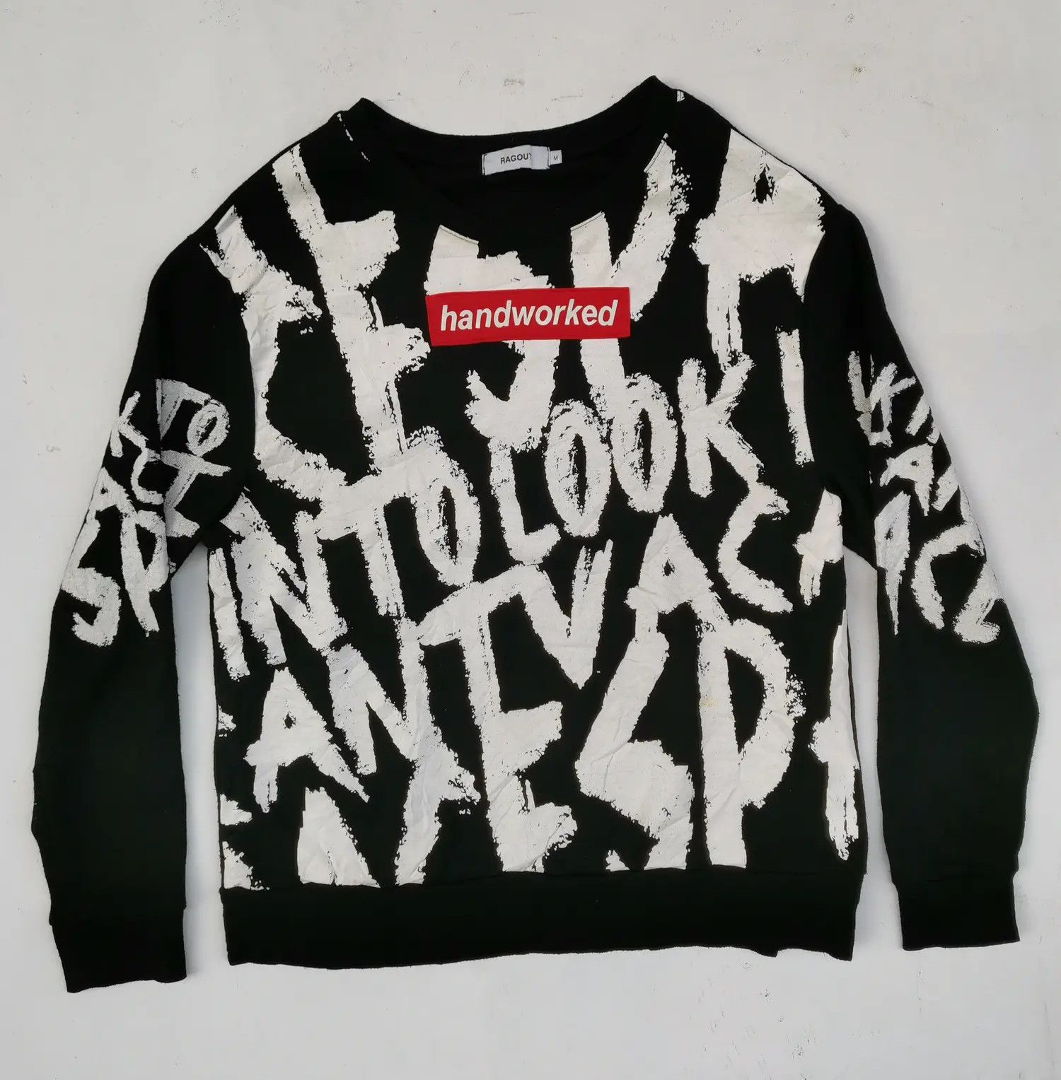 Japanese Brand Ragout Handwarked over print Sweatshirts Size US M / EU 48-50 / 2 - 1 Thumbnail