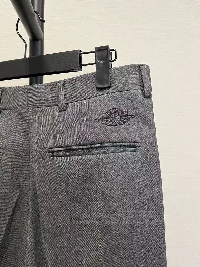 Dior Dior Gray Wool Slacks Size US 28 / EU 44 - 3 Thumbnail