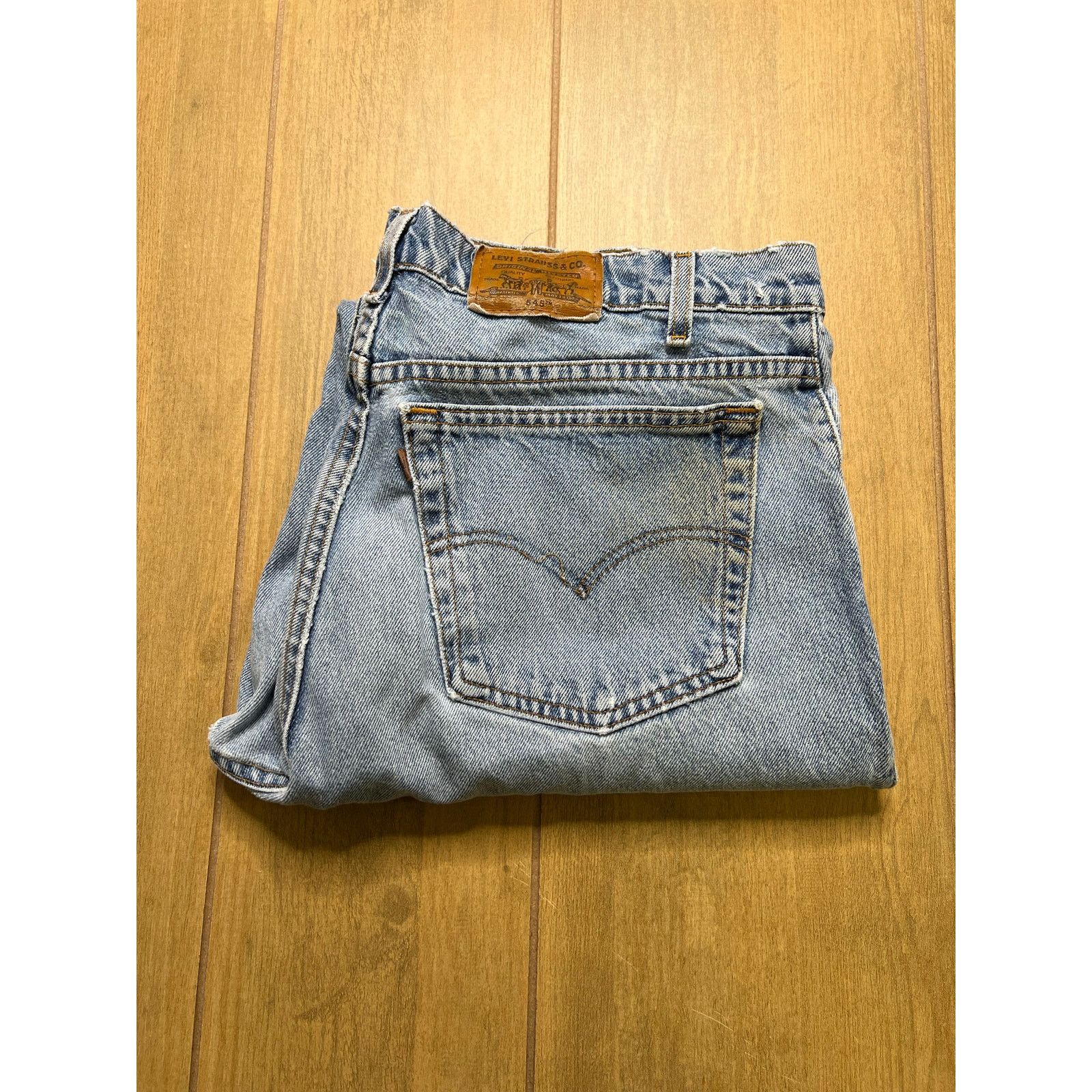 Levi's Vintage Levi’s 545 Loose Fit Jeans Distressed Light Wash 38 Size US 38 / EU 54 - 1 Thumbnail