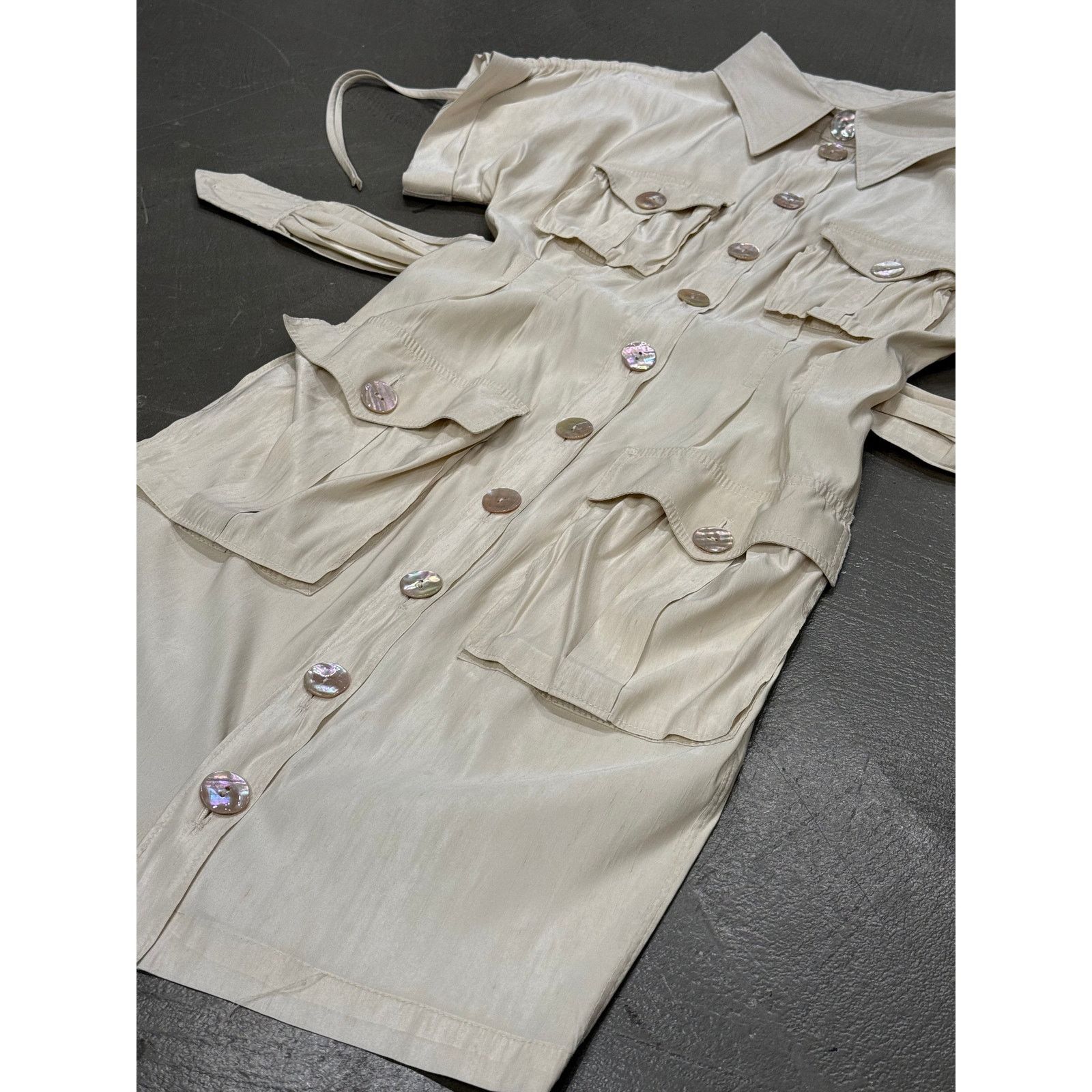 Jean Paul Gaultier S/S2005 Jean Paul Gaultier runway safari dress Size XS / US 0-2 / IT 36-38 - 5 Thumbnail