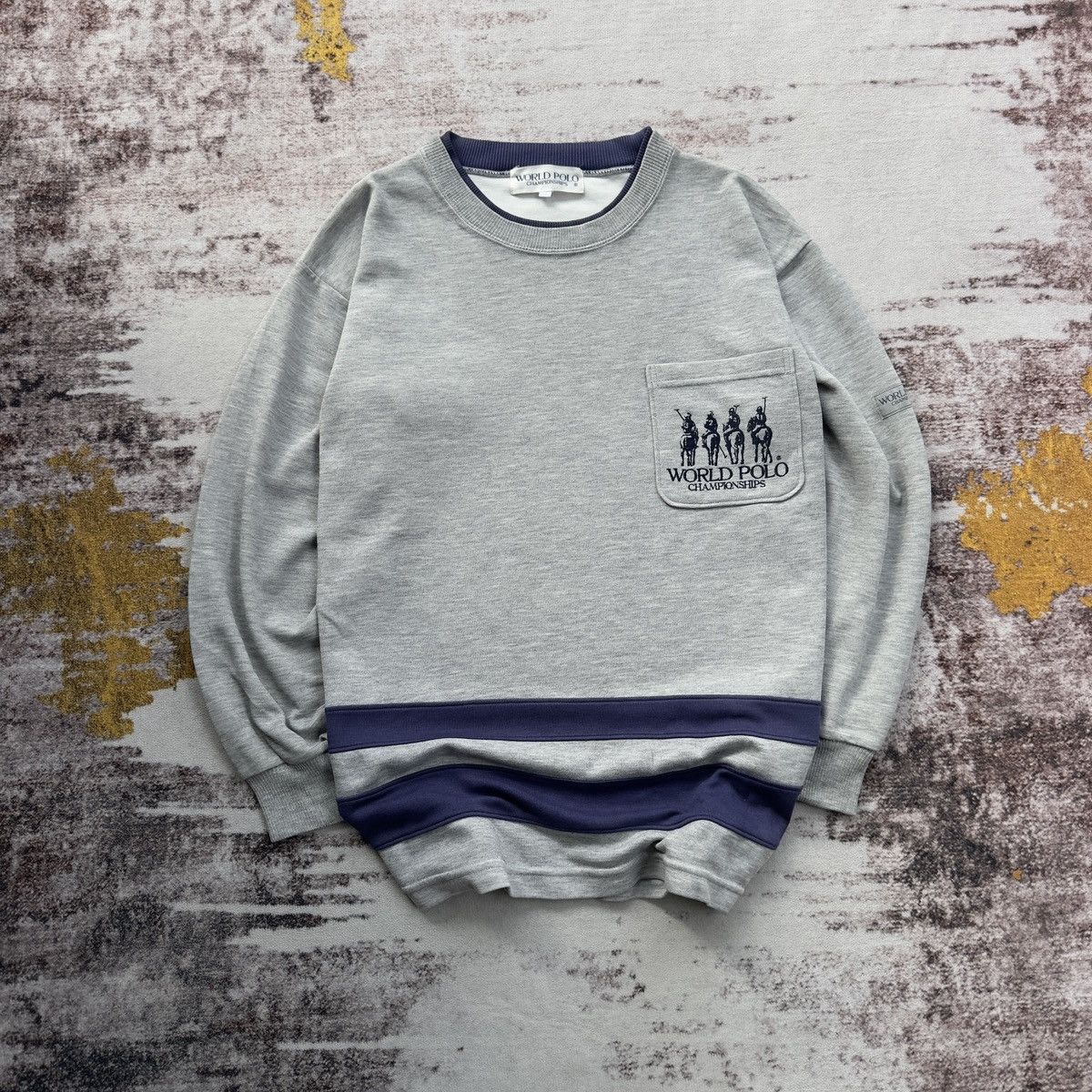 Vintage VINTAGE WORLD POLO CHAMPIONSHIPS EMBROIDERY LOGO SWEATSHIRT Size US M / EU 48-50 / 2 - 1 Thumbnail