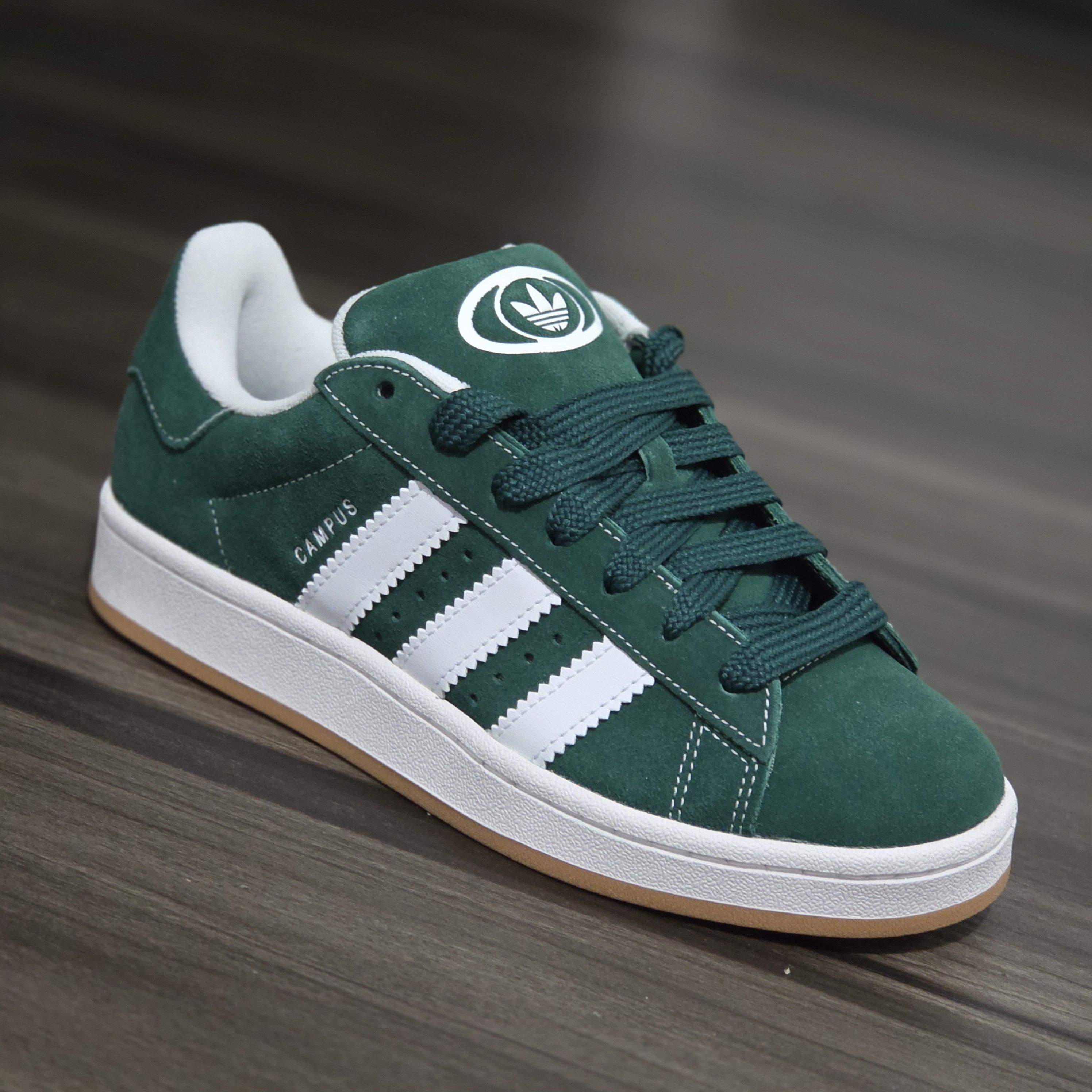 Adidas Adidas Campus 00s J IH7492 Dark Green White ,5.5 men 6.5 wmn Size US 5.5 / EU 38 - 1 Thumbnail