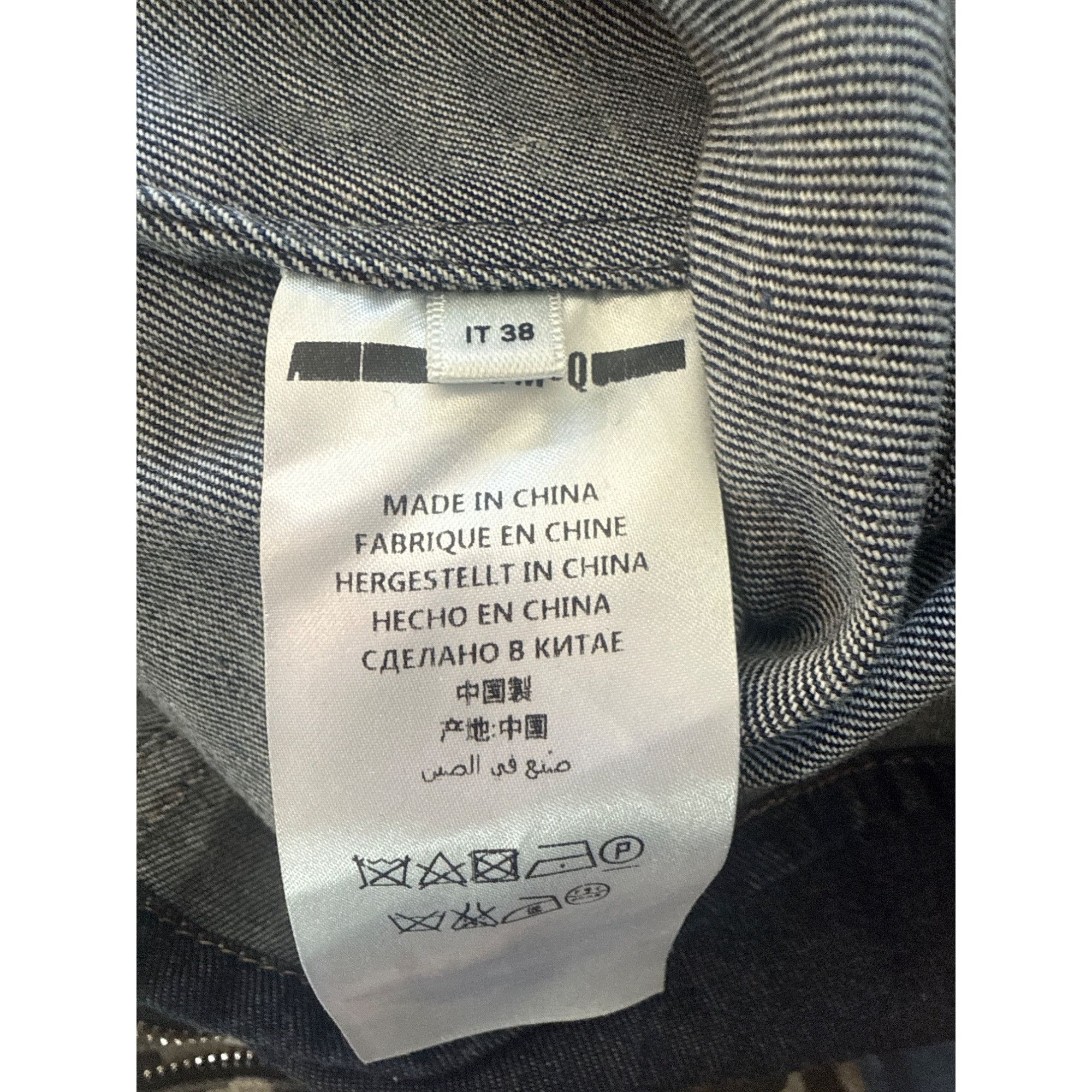McQ Alexander McQueen Mcq Alexander Mcqueen Blue jean Denim Sleeveless Dress small Size S / US 4 / IT 40 - 3 Thumbnail