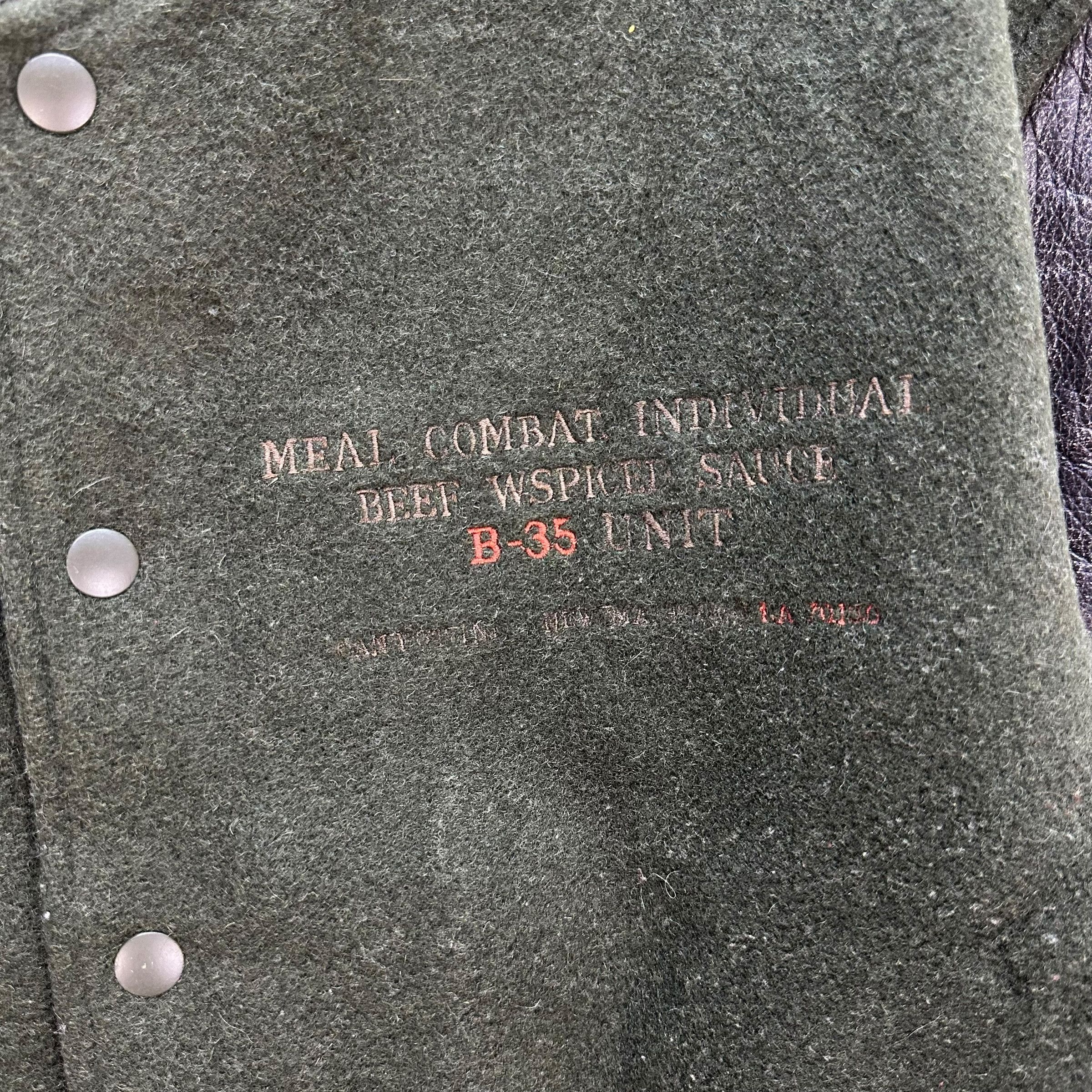 Vintage US MAC HOPE Big Logo Leather Wool Stadium Jacket #A11-0265 Size US L / EU 52-54 / 3 - 5 Thumbnail
