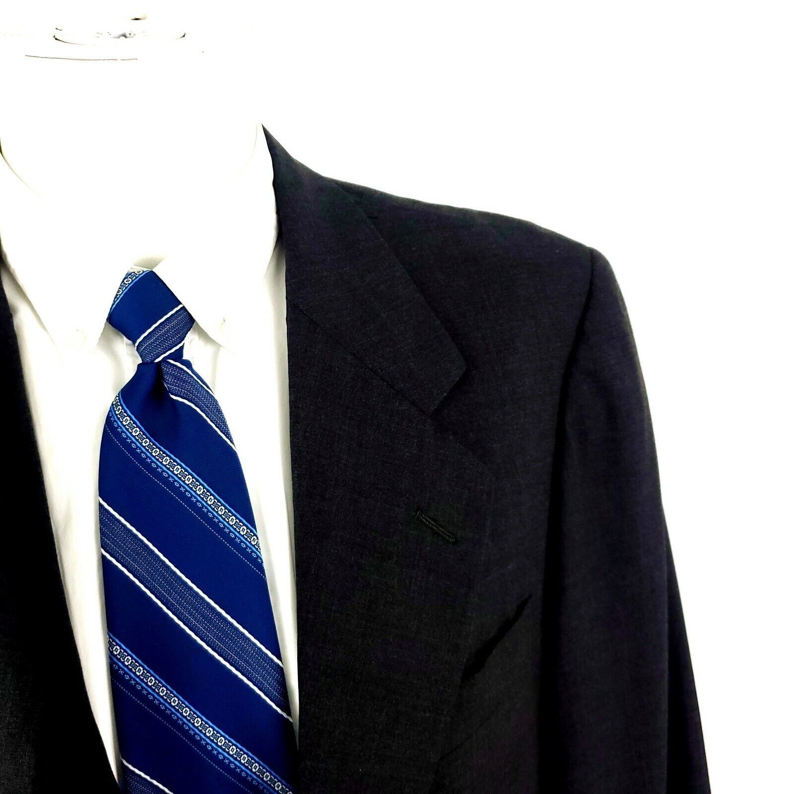 Hickey Freeman Hickey Freeman Boardroom Wool 2 Button 2 Piece Suit 40L Gray Size 40L - 2 Thumbnail