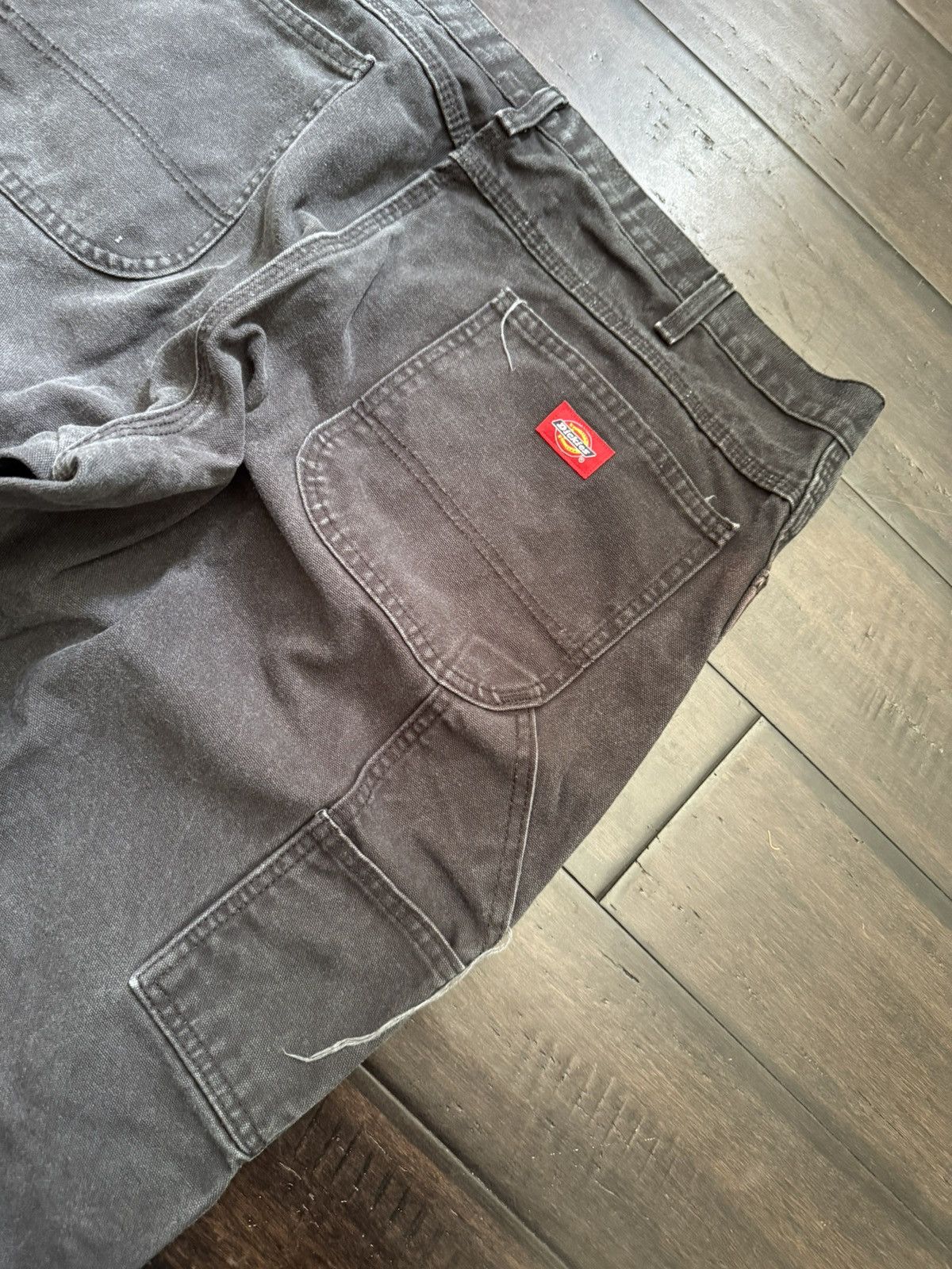 Dickies Vintage Dickies Baggy Carpenter Pants Washed Black Size US 38 / EU 54 - 3 Thumbnail
