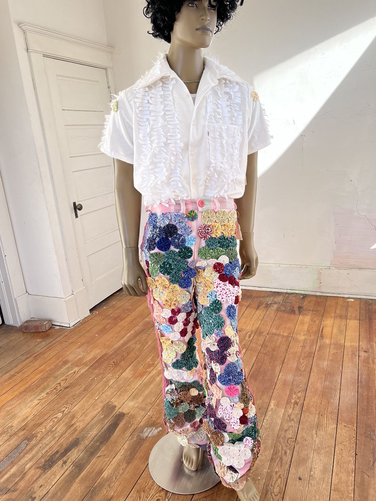 Other Matching set Donut Bell Pants Slouche Tab shirt L w 33” Size 42R - 4 Thumbnail