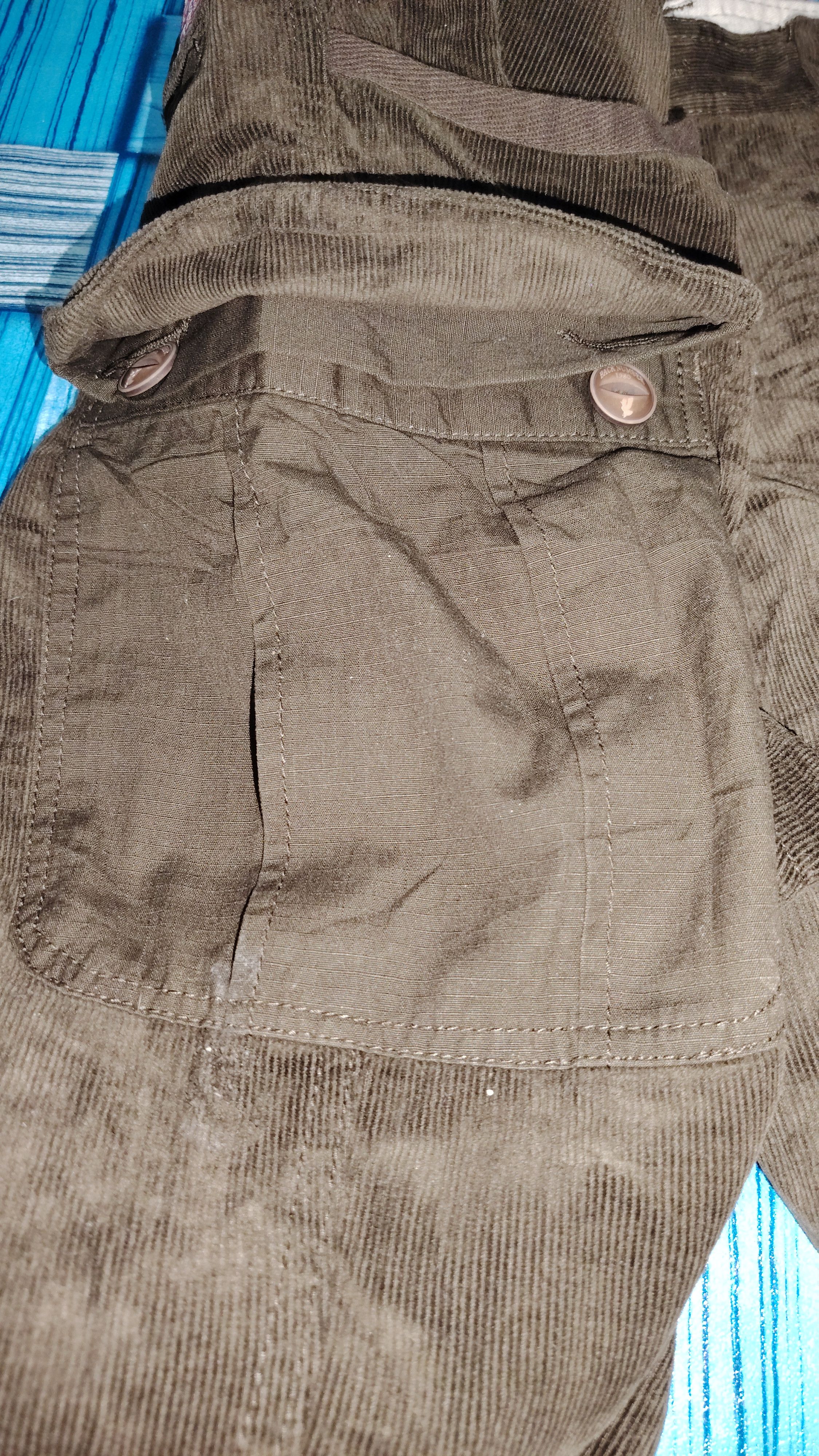 Japanese Brand Distressed corduroy back number & mfg cargo pants custom Size US 32 / EU 48 - 12 Thumbnail