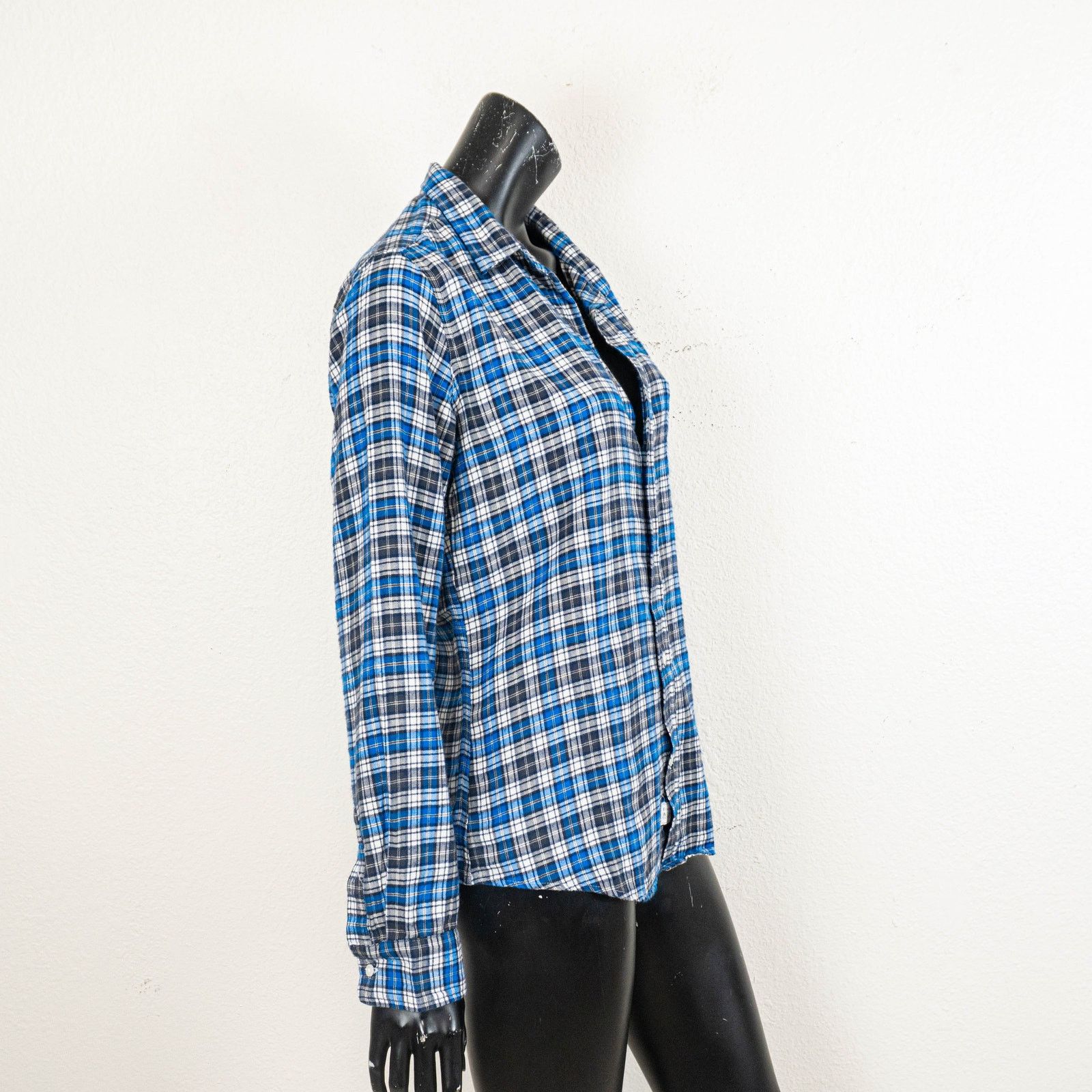 Frank & Eileen Frank & Eileen Button up BARRY Shirt Blue Plaid Flannel L Size L / US 10 / IT 46 - 6 Thumbnail