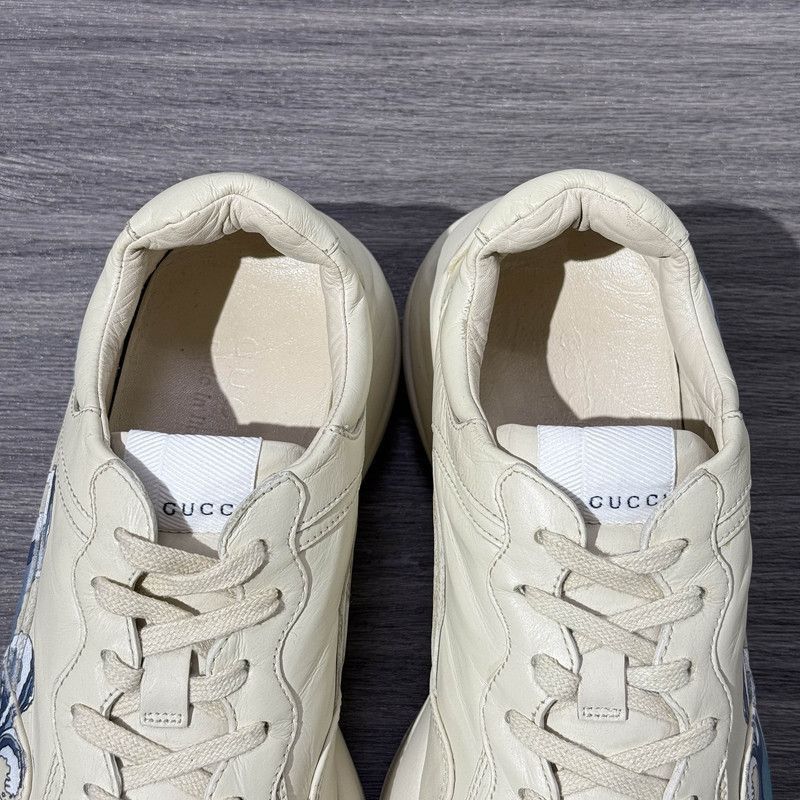 Gucci Gucci Rhyton Wave Print Low-Top Dad Sneakers - Size US 7.5 / EU 40-41 - 8 Thumbnail