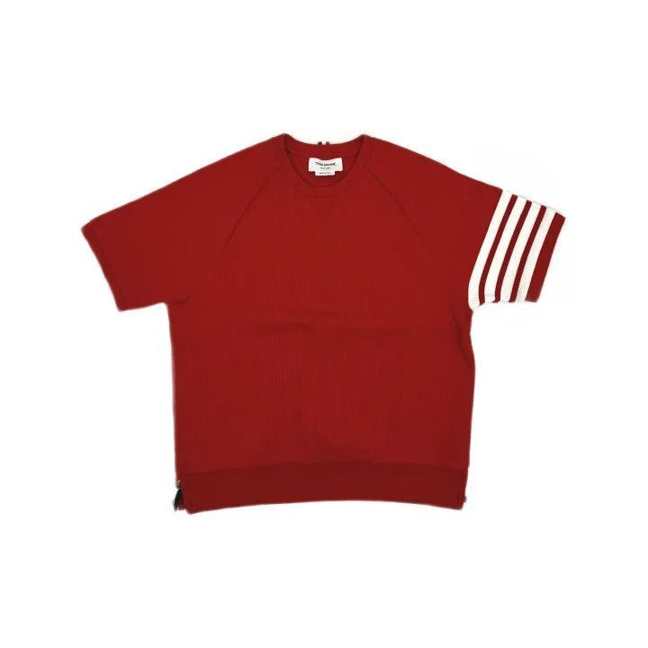 Thom Browne Thom Browne Red Cotton Short Sleeve T-Shirt -2507 Size US M / EU 48-50 / 2 - 2 Thumbnail
