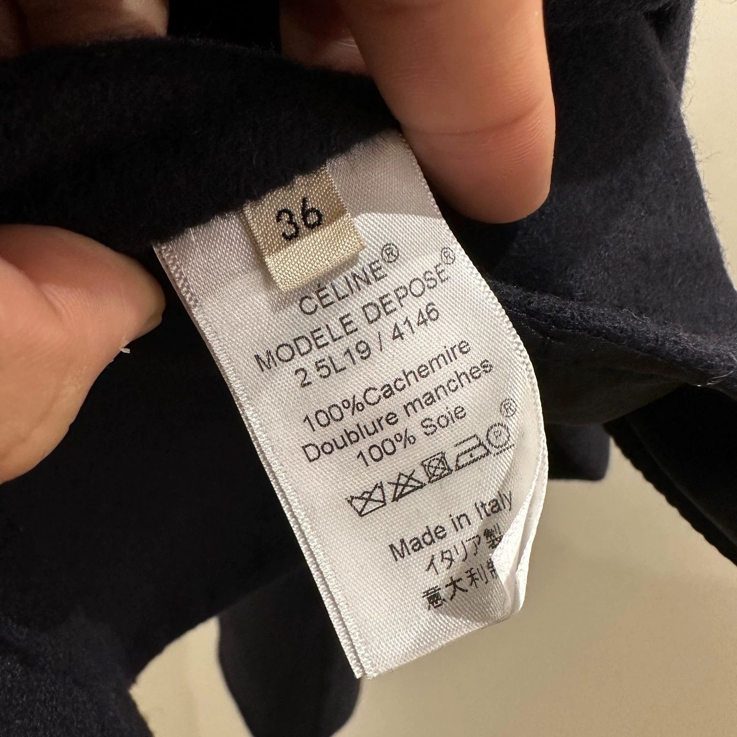 Celine Celine feb438 cashmere double pocket jacket 36 Size XS / US 0-2 / IT 36-38 - 4 Thumbnail