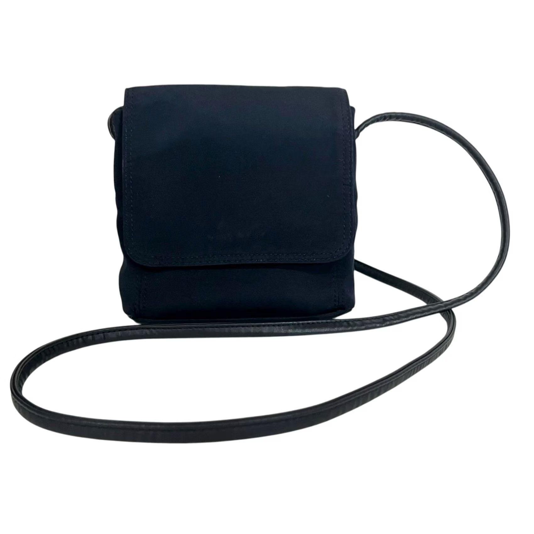 Nine West VINTAGE Nine West Nylon Crossbody Mini Purse Sleek Slim Shoulder Bag Womens 90s Blue 5x6x2.5in Bag Width x Height x Depth Magnetic Closure Size ONE SIZE - 4 Thumbnail