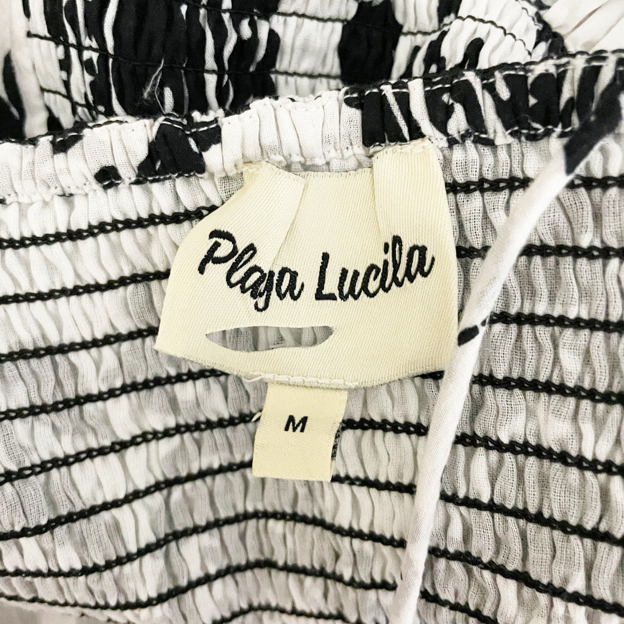 Other Playa Lucila Square Neck Cotton Smocked Size M / US 6-8 / IT 42-44 - 2 Thumbnail