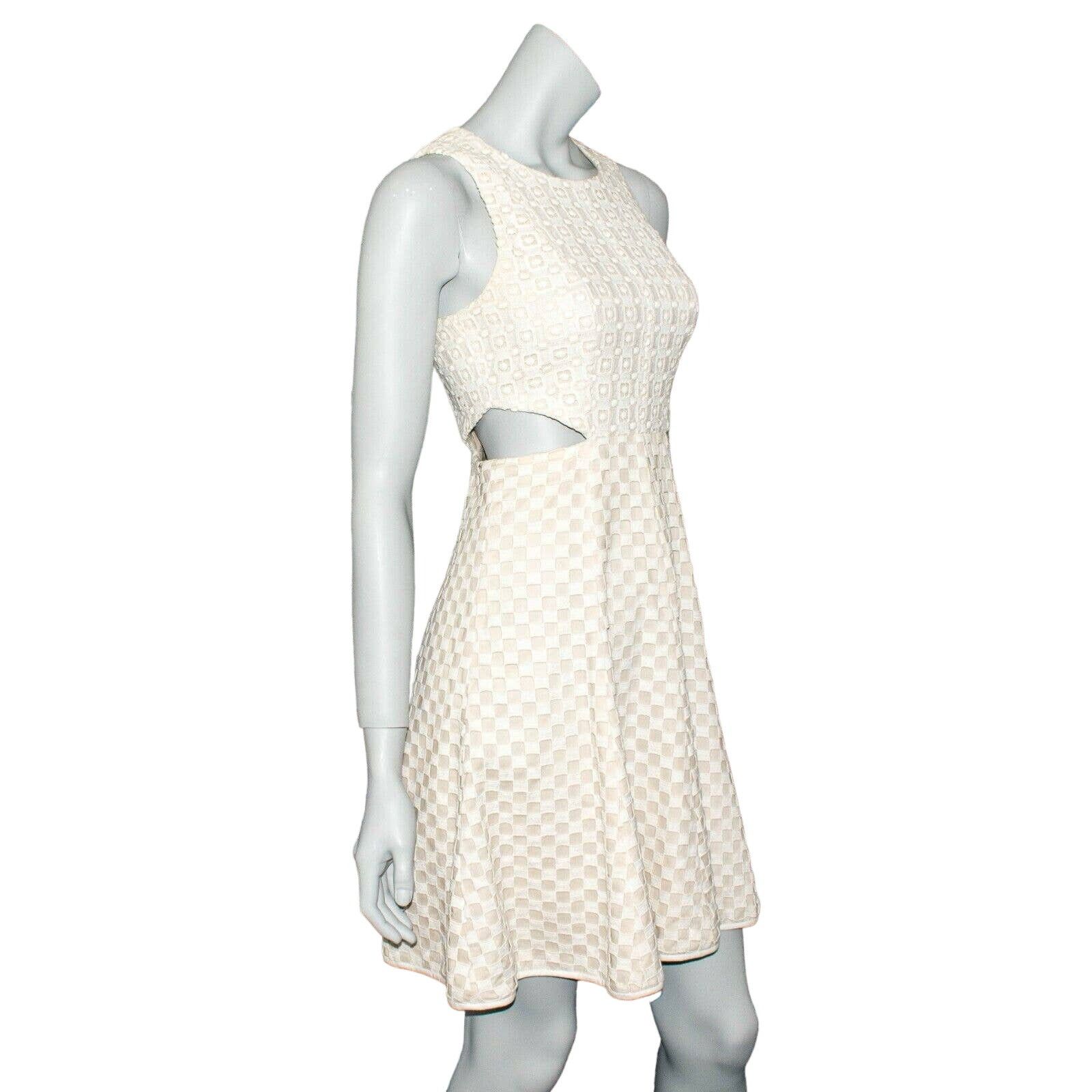 Tibi Tibi New York Side Cut out Dress Sleeveless Beige Knit layer Size S / US 4 / IT 40 - 3 Thumbnail