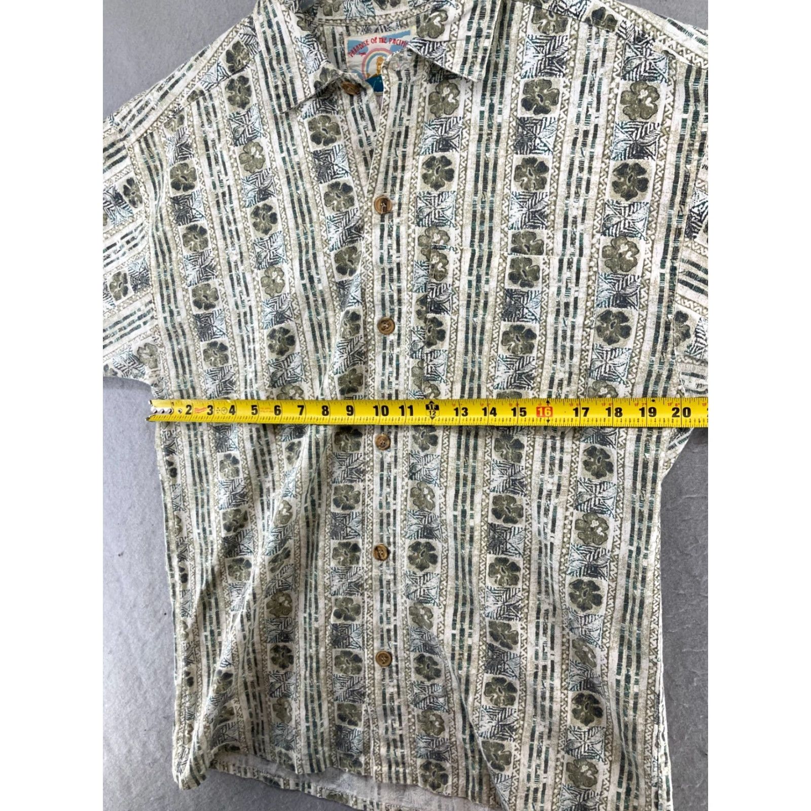 Paradise VINTAGE Paradise of The Pacific Shirt Mens Large Hawiian Floral Made in USA Size US L / EU 52-54 / 3 - 2 Thumbnail