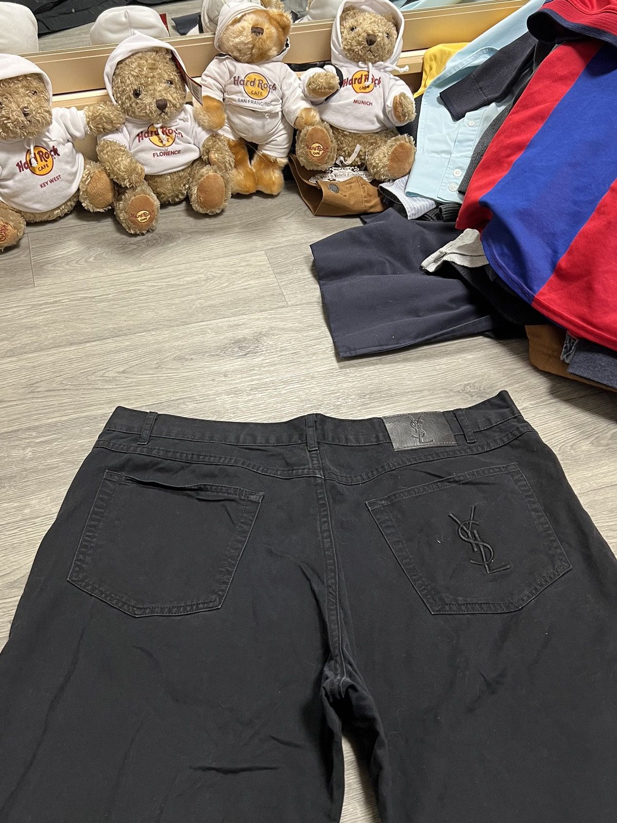 Vintage × Yves Saint Laurent Yves Saint Laurent vintage chino pants YSL jeans black Size US 36 / EU 52 - 2 Thumbnail