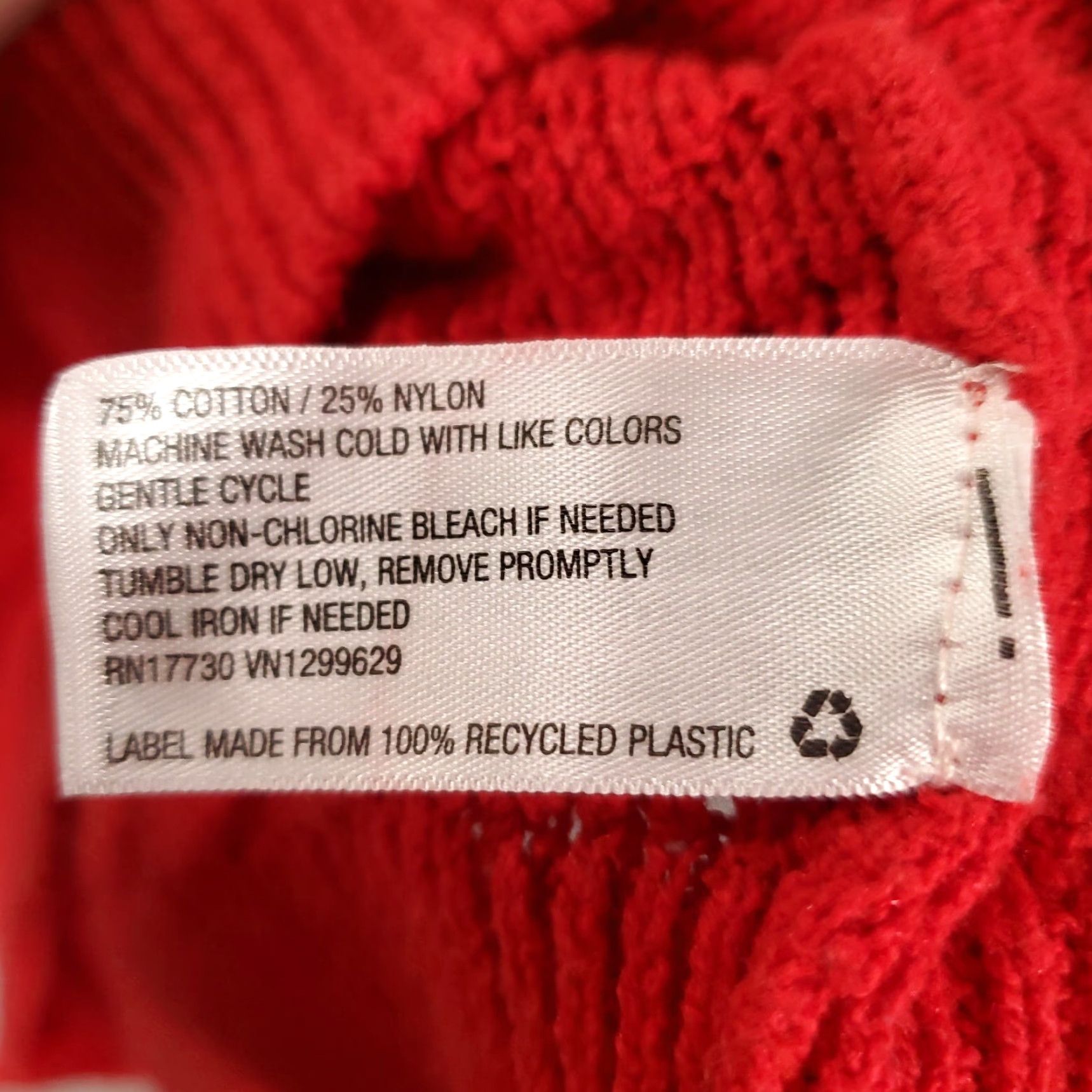 Vintage Womens Red Sweater 2X Pullover Knit Open Puff Sleeve Boat Neck Knit Style Boho Knox Rose Size XXL / US 16-18 / IT 52-54 - 6 Thumbnail
