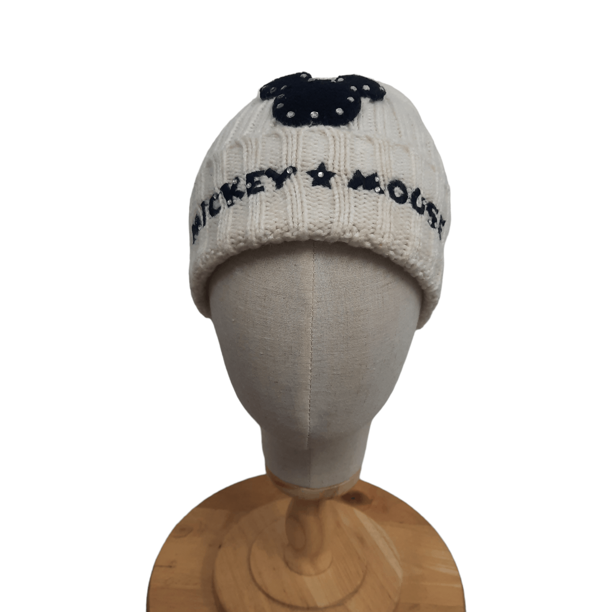 Mickey Mouse 🔥Disney mickey mouse embroidery spellout beanie hat Size ONE SIZE - 1 Thumbnail