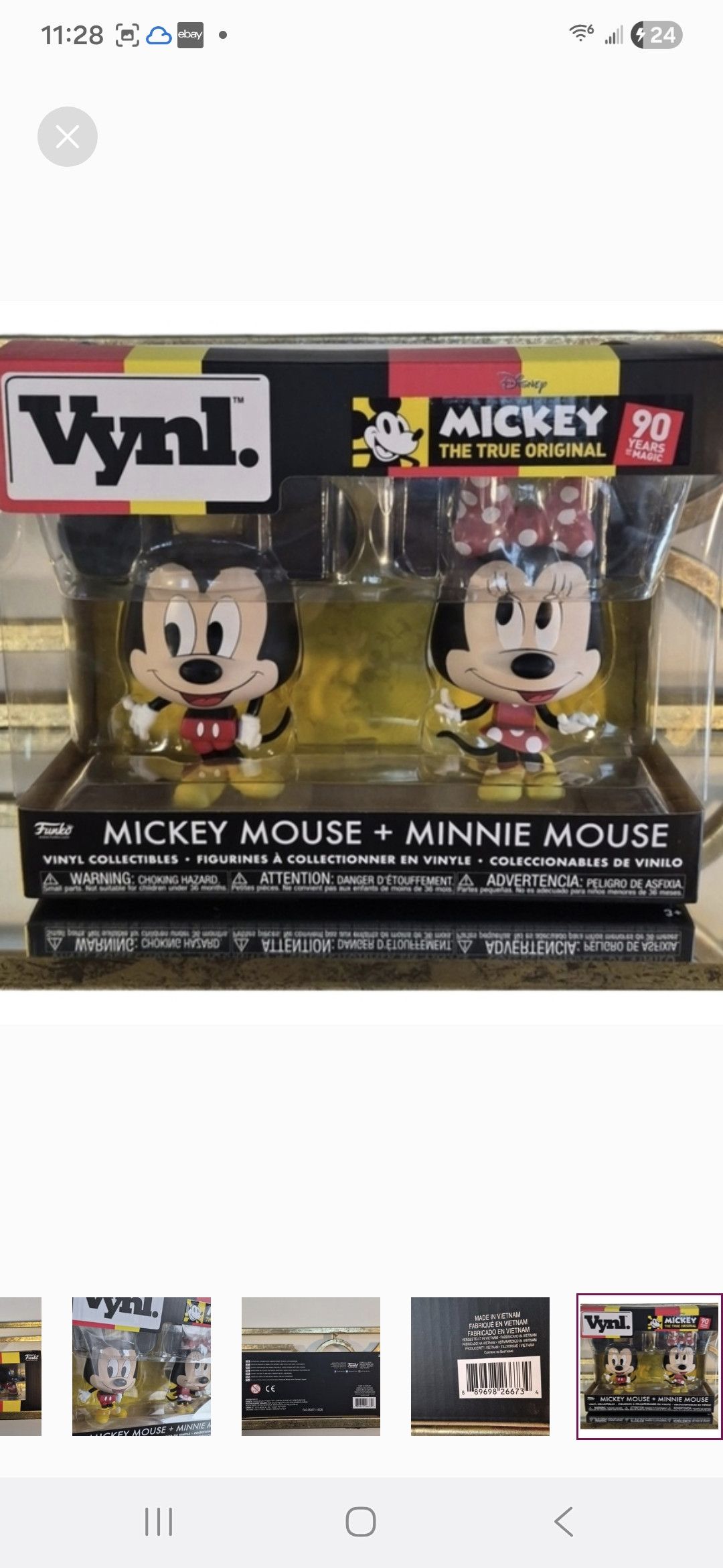 Other Mickey True Original 90Yrs MAGIC × Funko Vynl Mickey+Minnie Size ONE SIZE - 8 Thumbnail