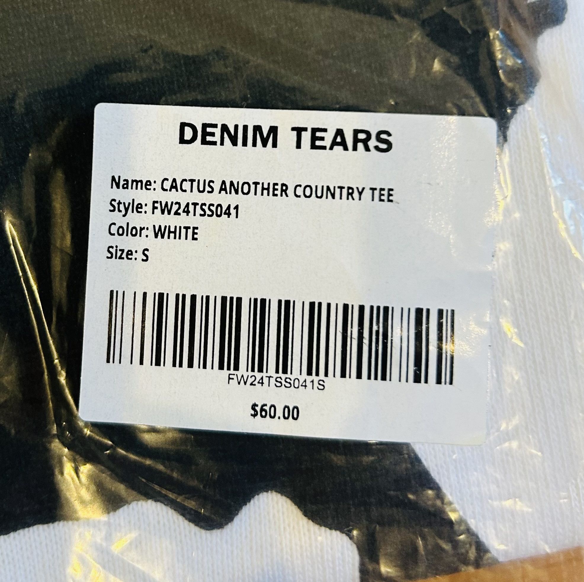 DENIM TEARS Denim Tear White Another Country Tee Size US S / EU 44-46 / 1 - 6 Thumbnail