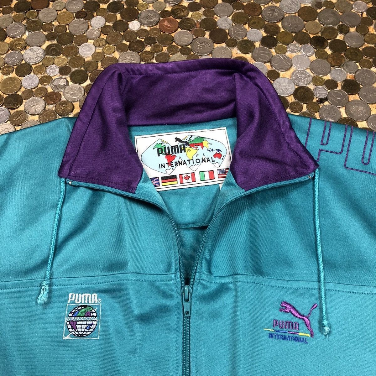 Puma Puma International zip sweatshirt tracksuit Size US L / EU 52-54 / 3 - 3 Thumbnail
