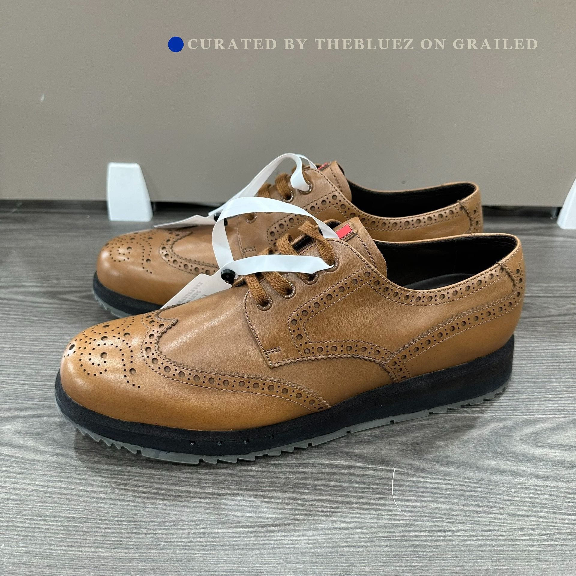 PRADA Size 8 Brown 2P 1403 Leather Monk Strap Loafers Prada PRADA Size 8 Brown 2P 1403 Leather Monk Strap Loafers  main image 4