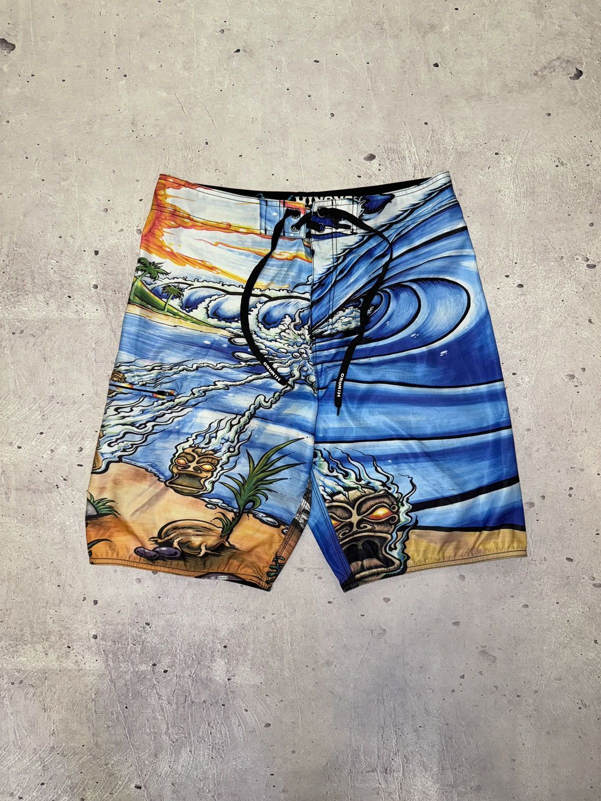 Vintage Hinano Tahiti Mambo Style Surf Board Shorts Grailed