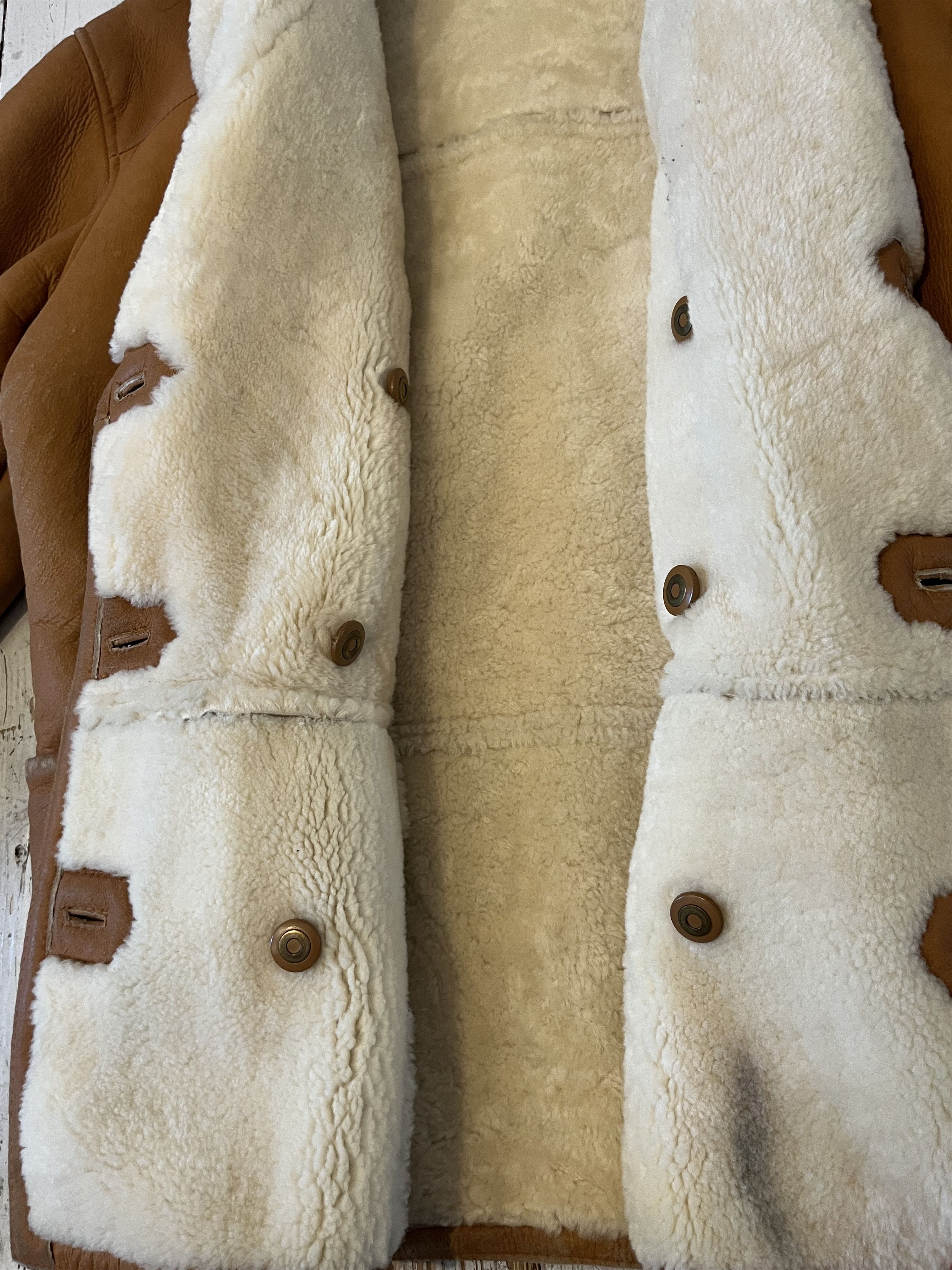 Other Vintage 80s Real Leather Wool Military Heavy Coat Size US L / EU 52-54 / 3 - 9 Thumbnail