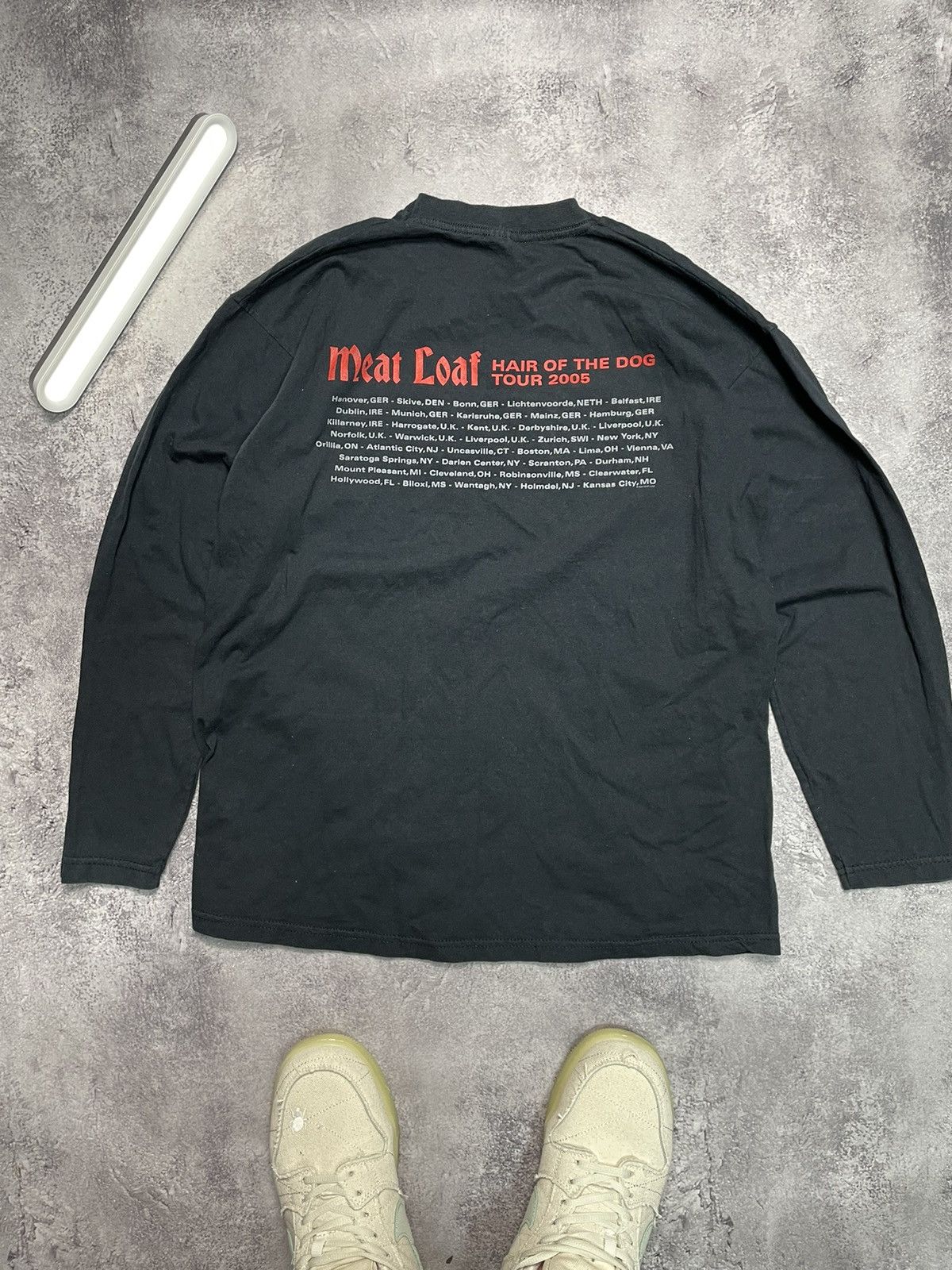 Band Tees Vintage Meat Loaf World Tour Long Sleeve T-Shirt Size US M / EU 48-50 / 2 - 4 Thumbnail