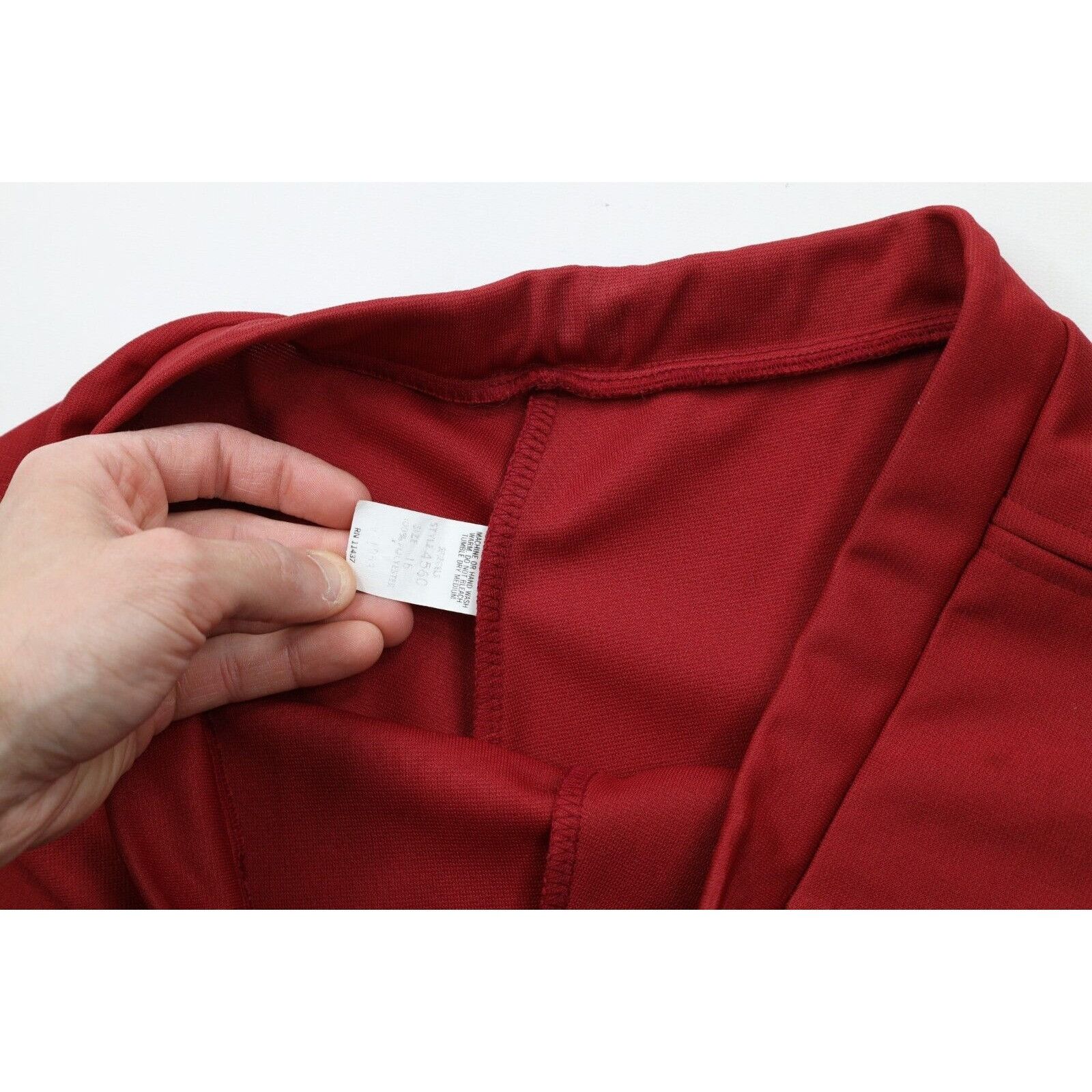 Vintage Vintage 70s Streetwear Blank Knit Skirt Red Size 38" / US 16 / IT 52 - 5 Thumbnail
