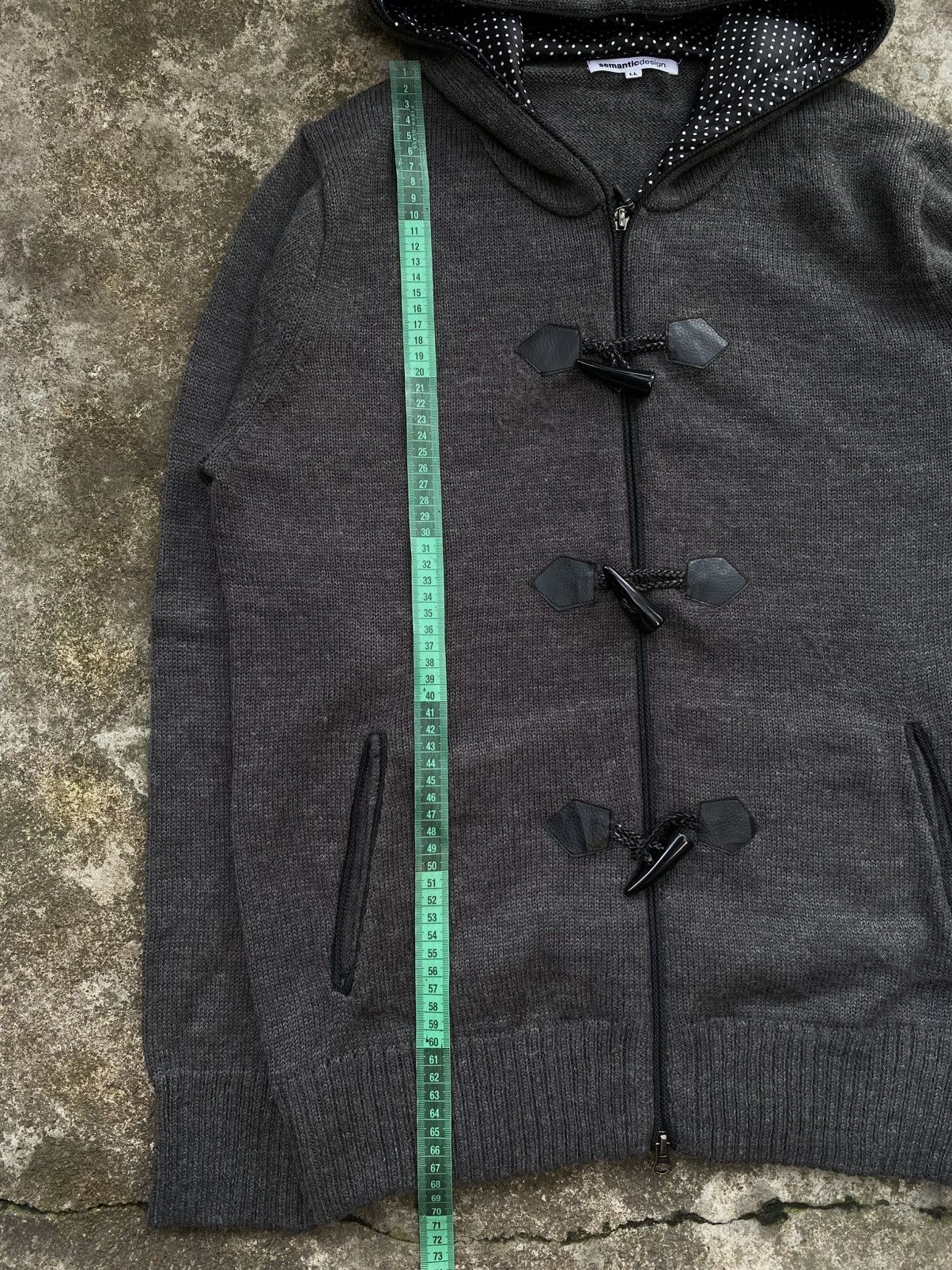 Japanese Brand SEMANTIC DESIGN DUFFLE HOODIE Size US L / EU 52-54 / 3 - 5 Thumbnail