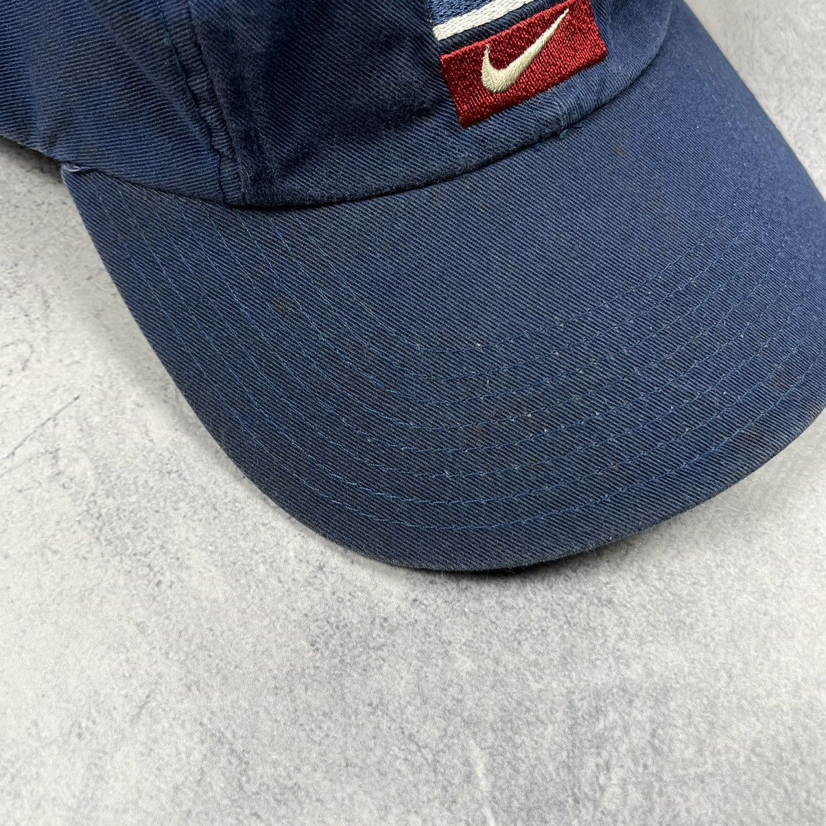 Nike Vintage Nike y2k swoosh rare 4 panel cap 90’s Size ONE SIZE - 10 Thumbnail
