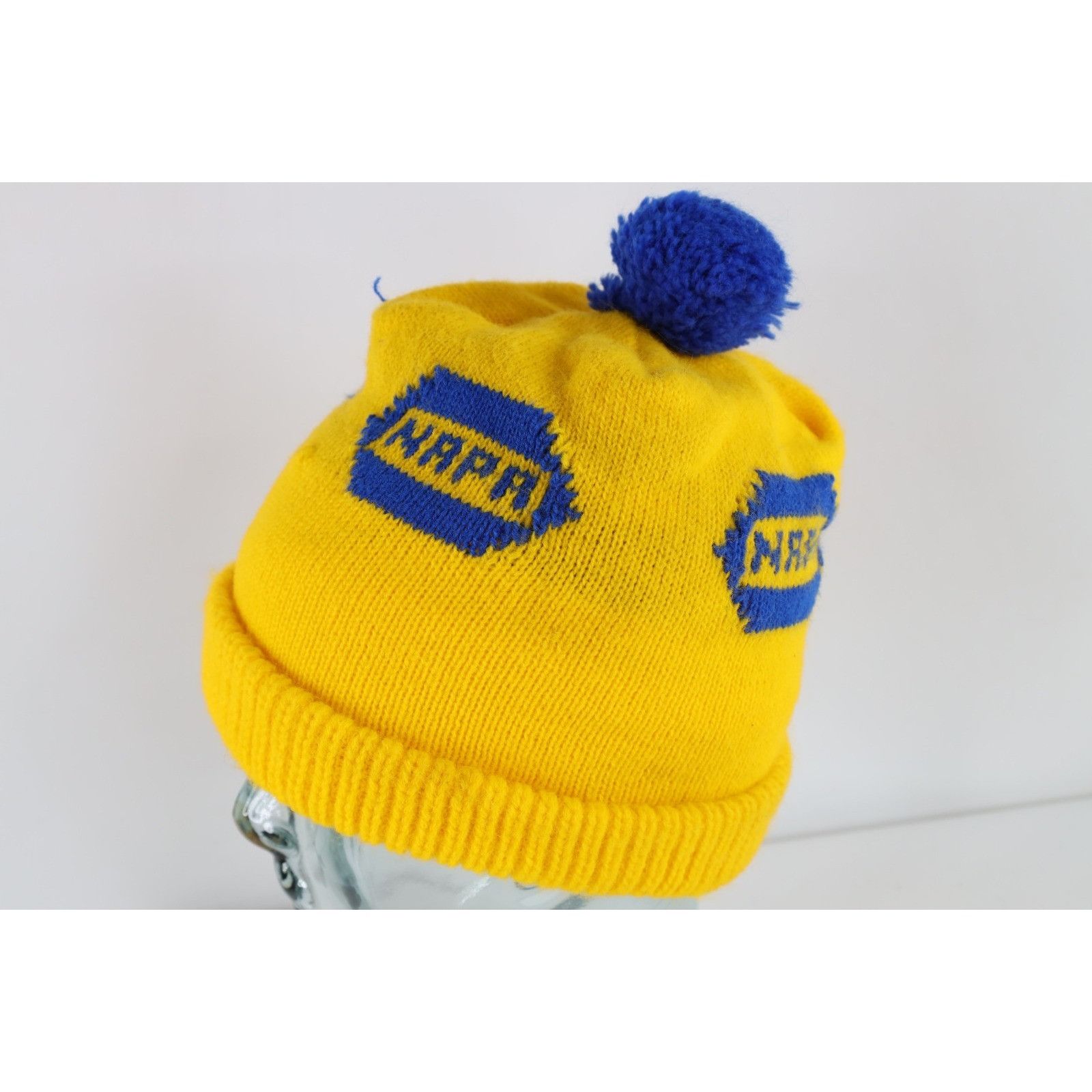 Vintage Vintage 80s 90s Spell Out NAPA Auto Parts Racing Beanie Hat Size ONE SIZE - 4 Thumbnail