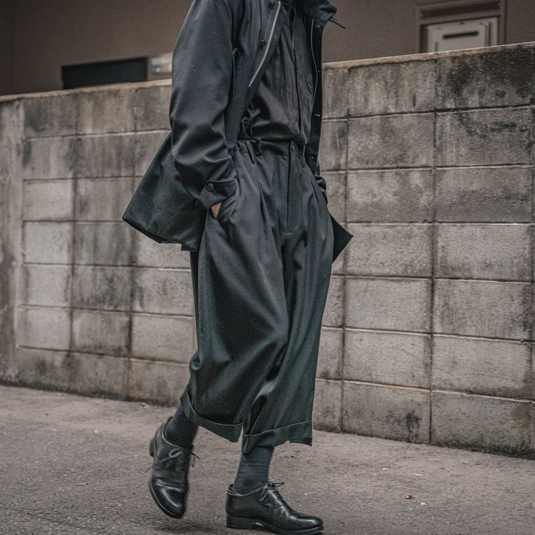 Yohji Yamamoto Yohji Yamamoto Pour Homme - W/Gabardine Mackin Pants Size US 30 / EU 46 - 3 Thumbnail