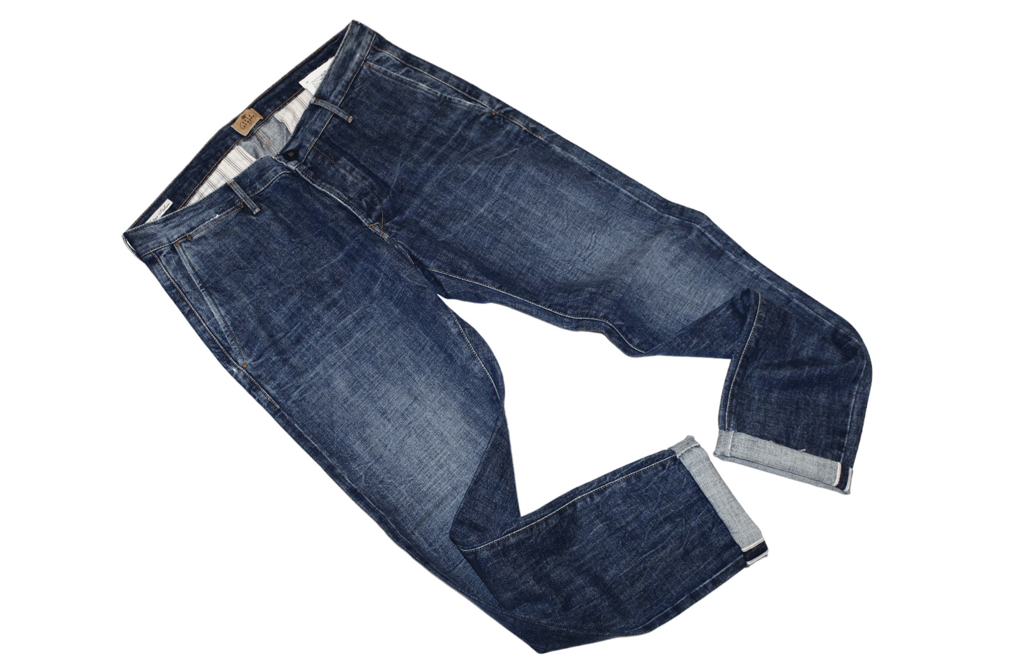 Barena Tela Genova MDXV Rigid Selvedge Faded Denim 5-pockets Jeans Size US 34 / EU 50 - 8 Thumbnail