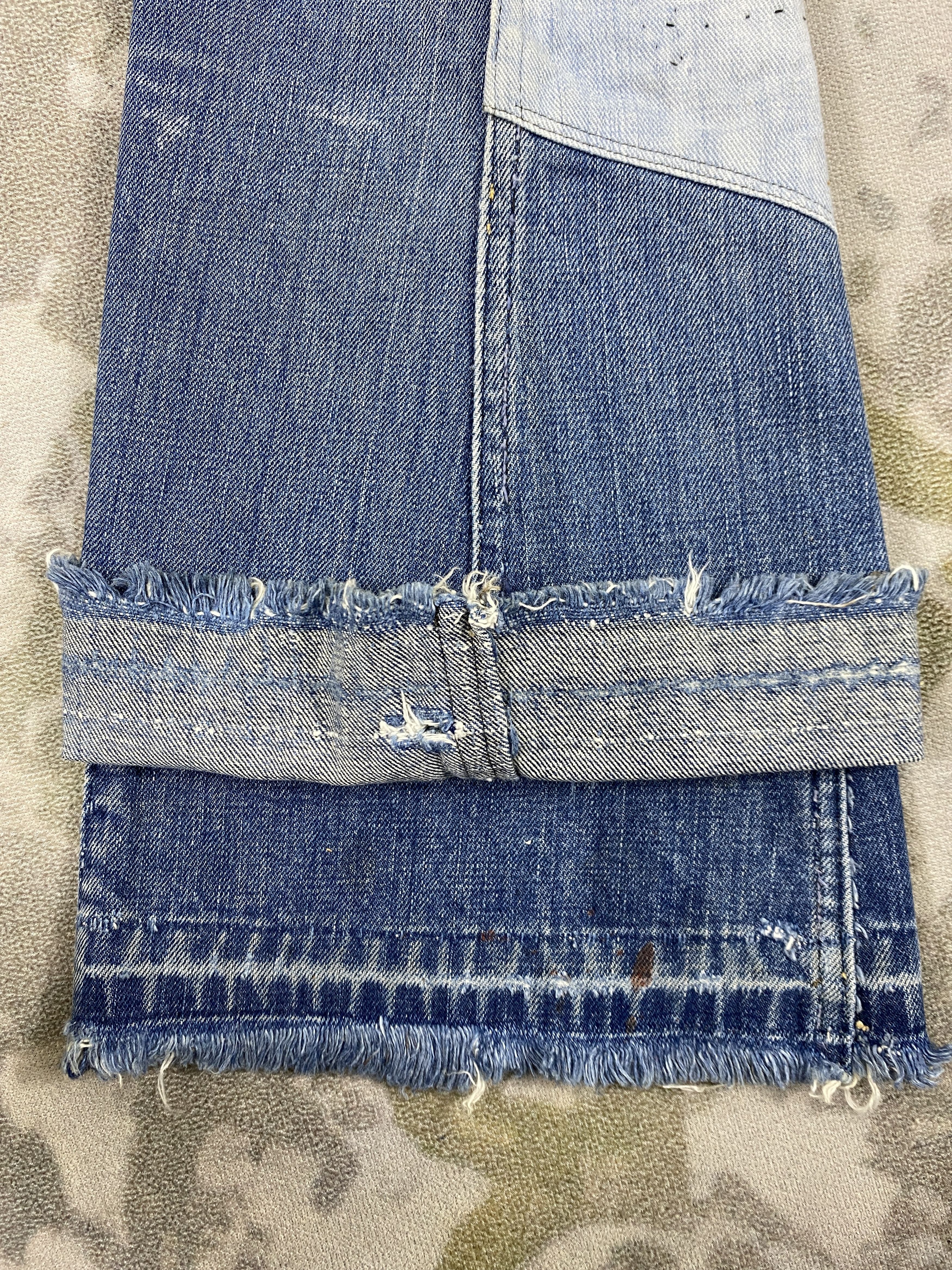 Kapital Vintage Big John Flare kapital style 26x29 Denim- JN3697 Size US 26 / EU 42 - 10 Thumbnail