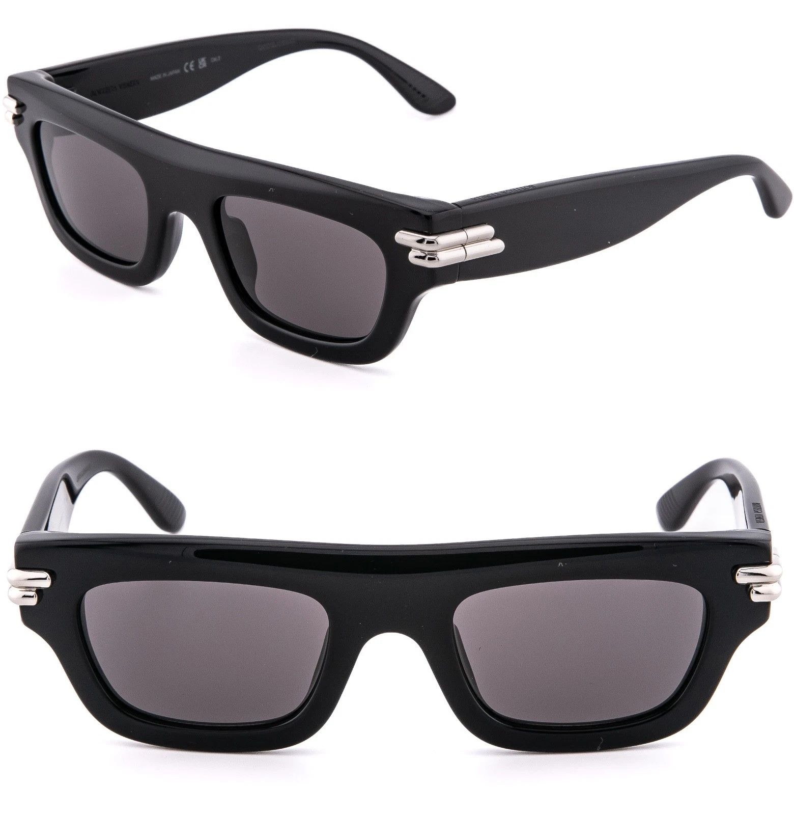 Bottega Veneta BOTTEGA VENETA 1321 MITRE BV1321S Black Sunglasses 001 Size ONE SIZE - 1 Thumbnail
