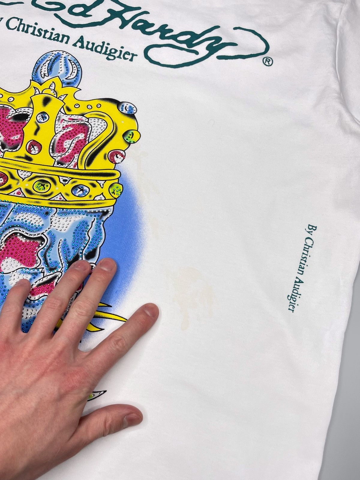 Ed Hardy × Vintage Vintage Y2k Ed hardy by Christian Audigier Skull Tee Size US XXL / EU 58 / 5 - 9 Thumbnail