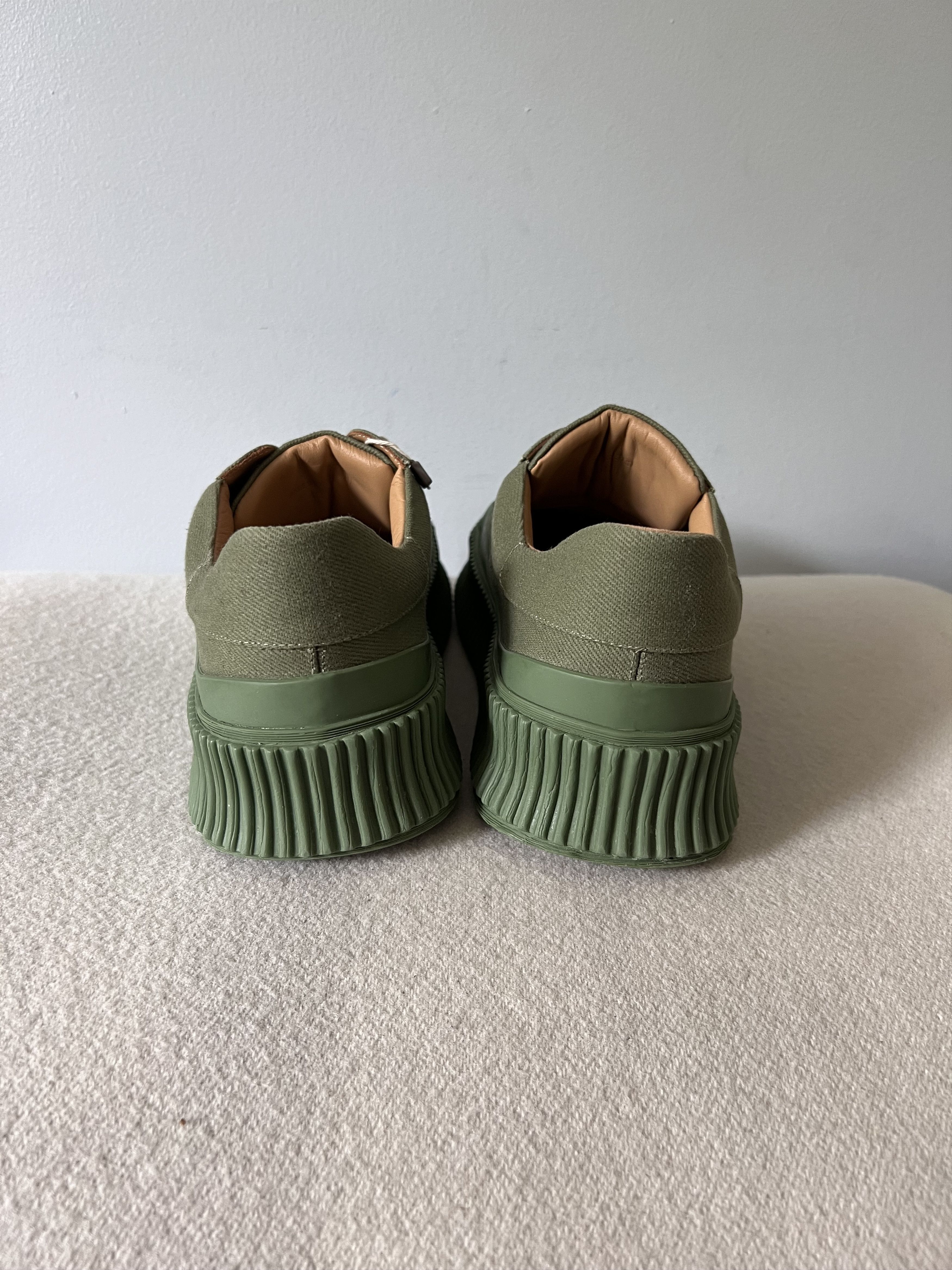Jil Sander Jil Sander Canvas Drill Sneakers in Thyme Green Size US 9 / EU 42 - 5 Thumbnail