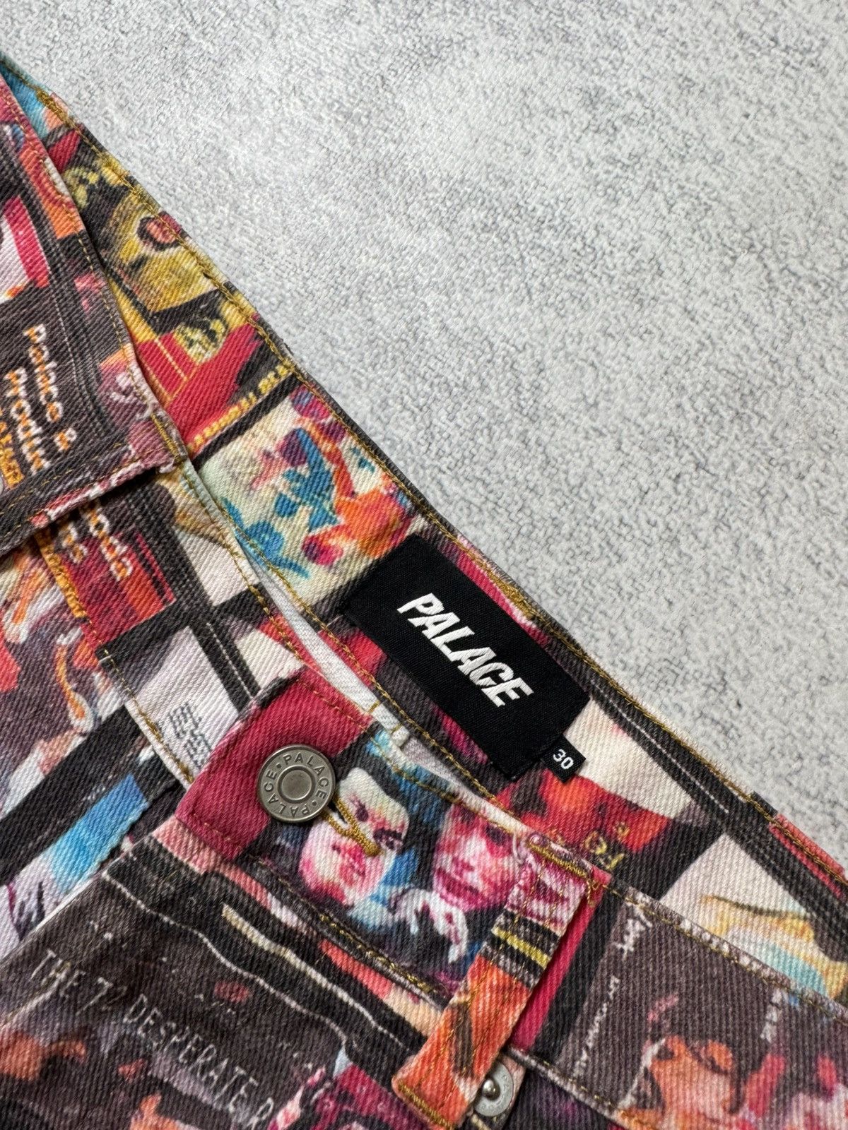 Palace Palace all over print denim pecking trousers streetwear Rare Size US 32 / EU 48 - 2 Thumbnail