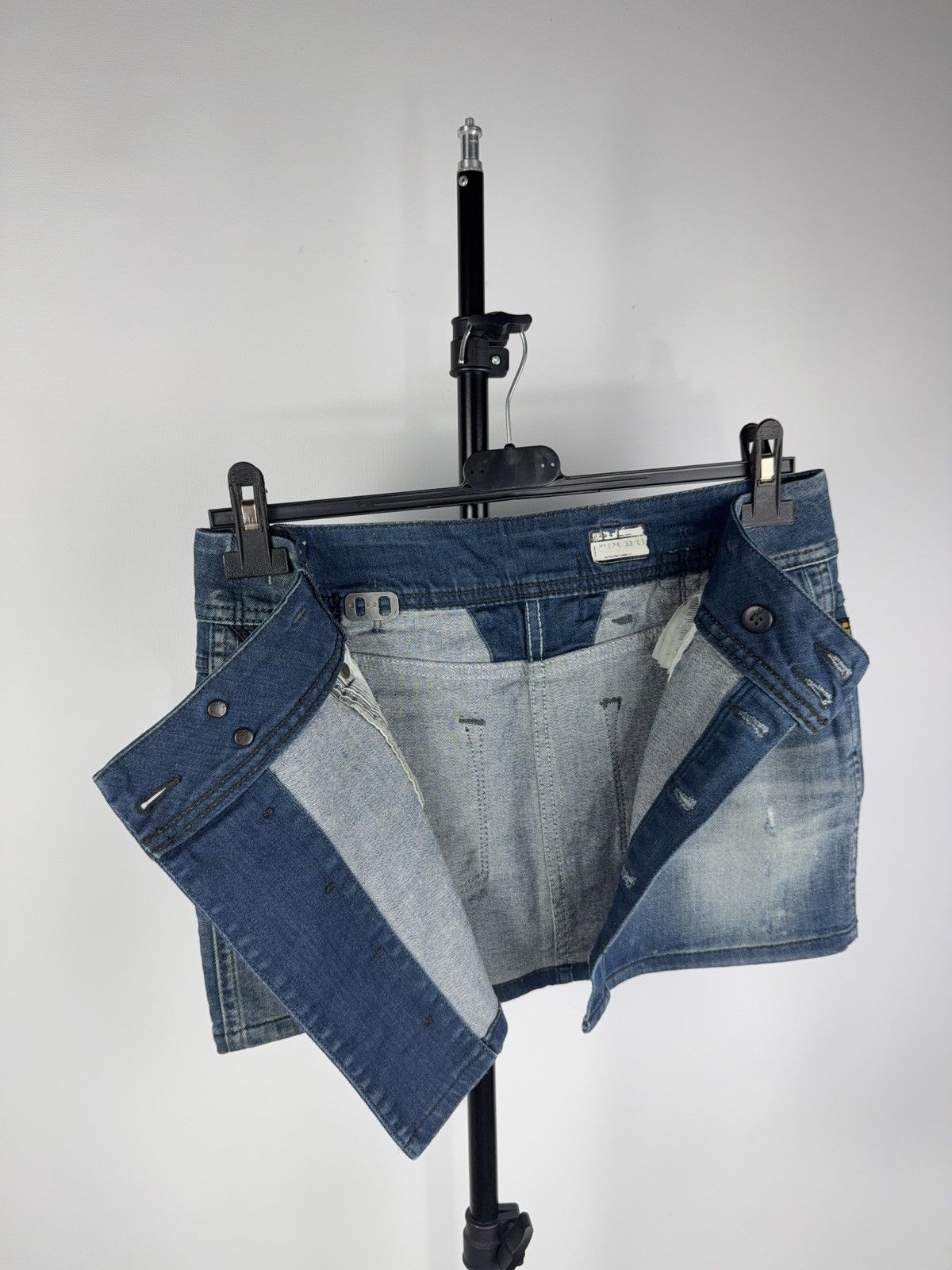G-Star × If Six Was Nine Vintage Y2K G STAR RAW Japanese Casual Mini Skirt 90s Style Size 27" / US 4 / IT 40 - 8 Thumbnail