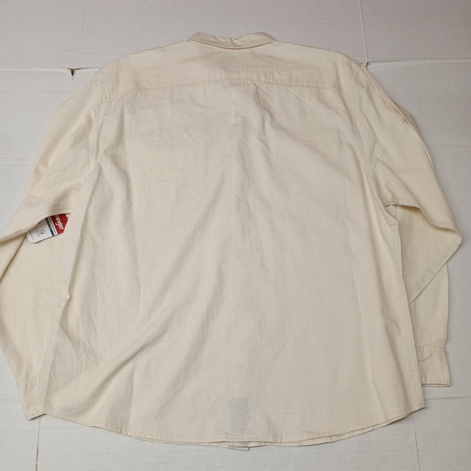 Wrangler Wrangler Snap Woven Shirt Men's 2XL XXL Cowboy Wash Beige Size US XXL / EU 58 / 5 - 8 Thumbnail